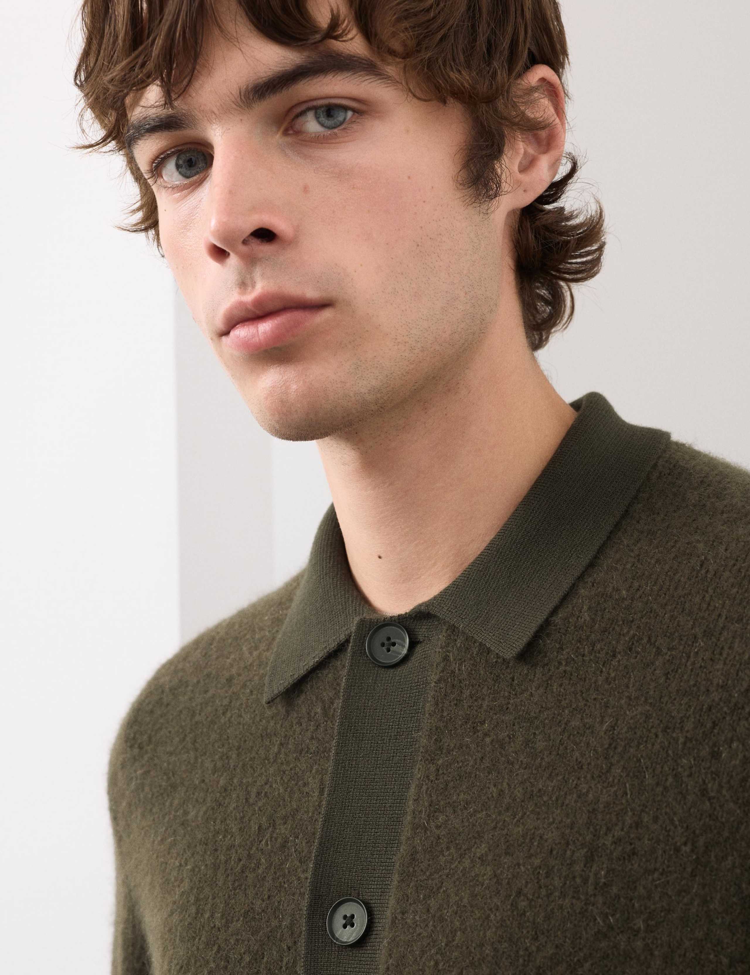 Merino Mohair Blend Cardigan 1 of 7