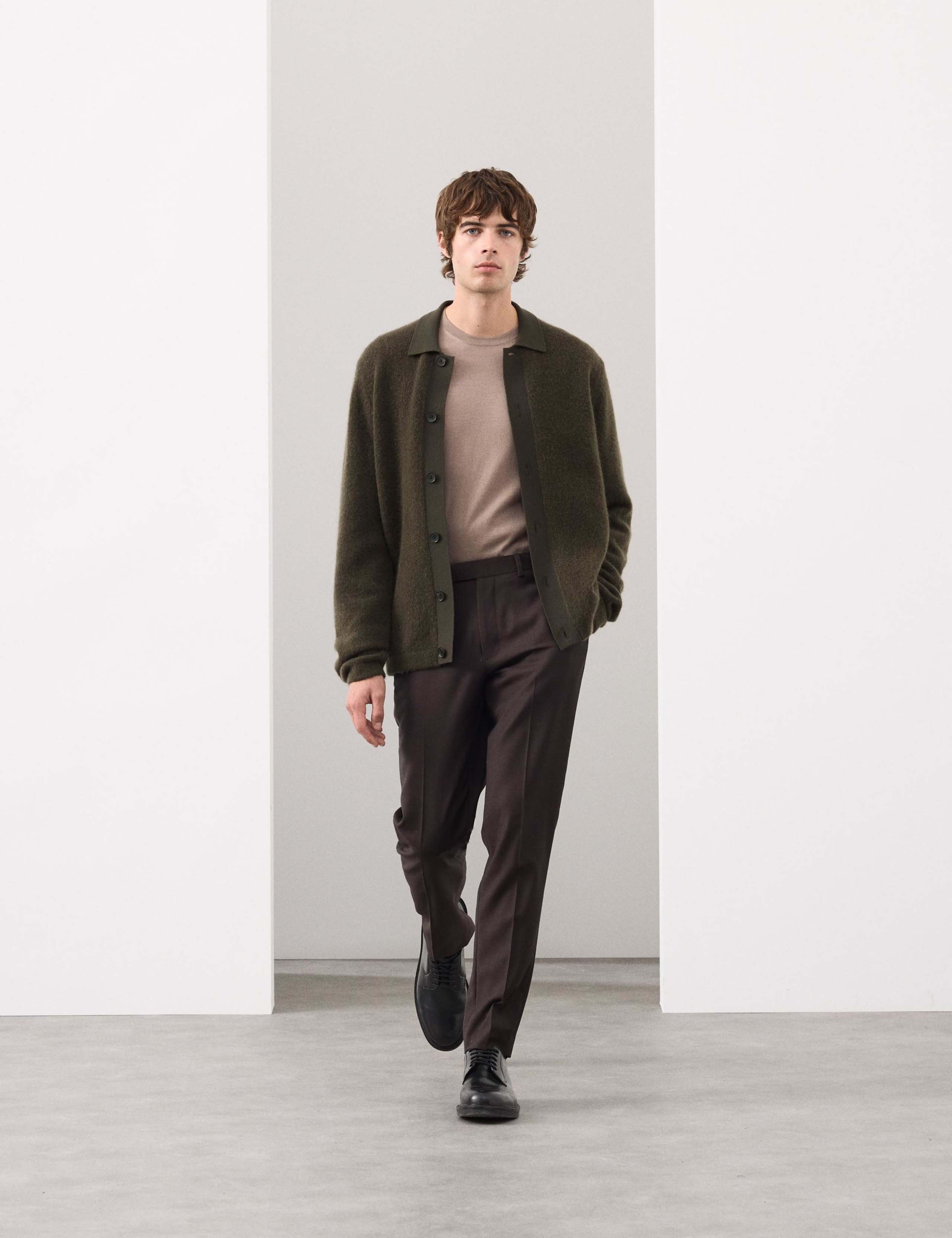 Merino Mohair Blend Cardigan 3 of 7