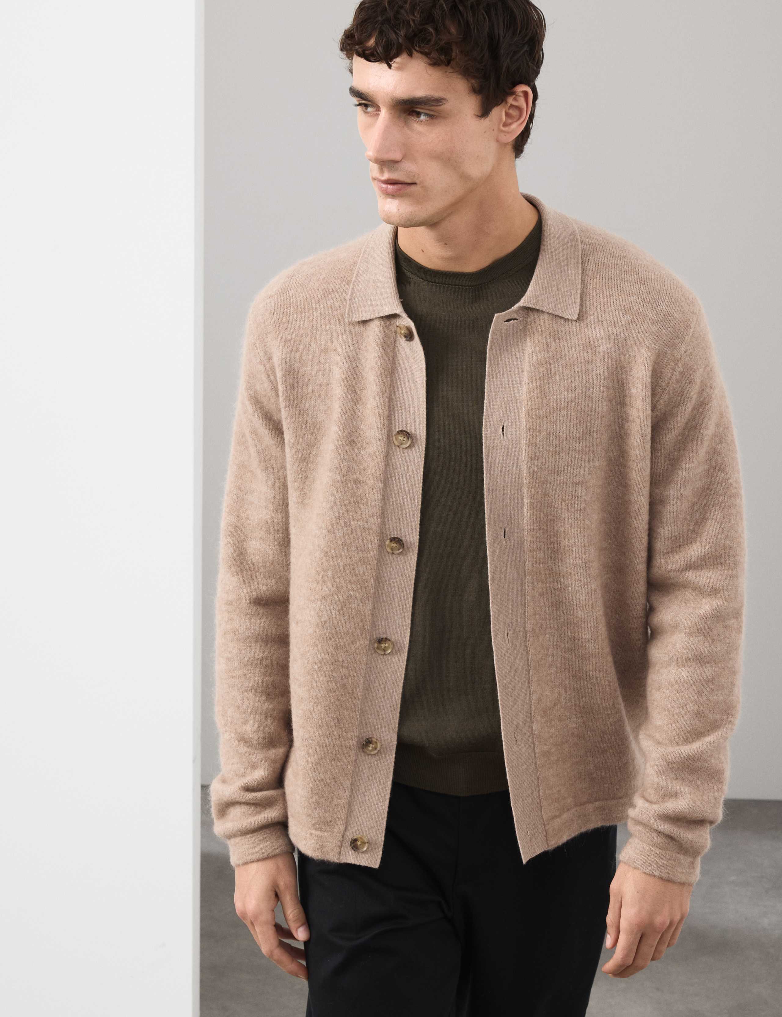 Merino Mohair Blend Cardigan 5 of 6