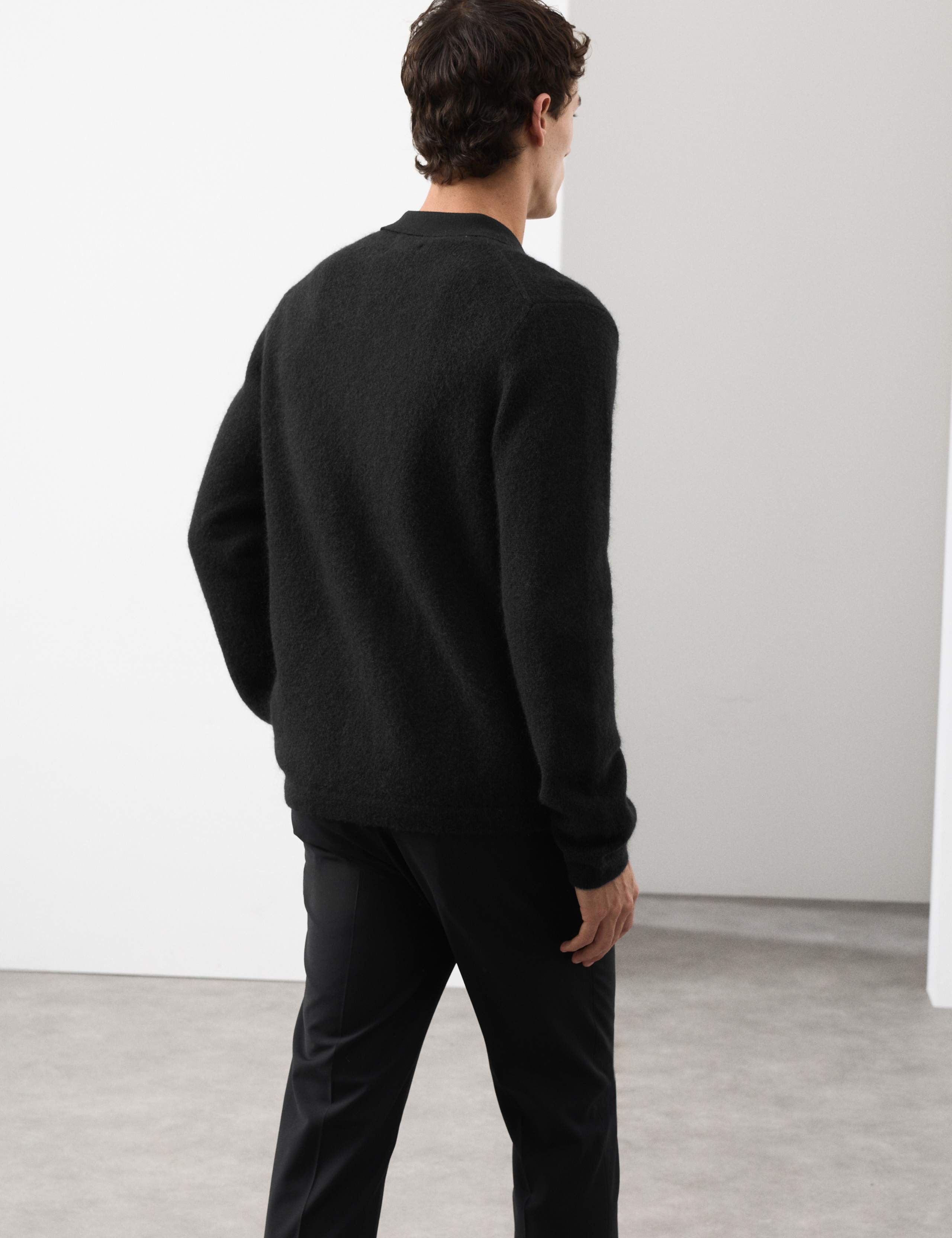 Merino Mohair Blend Cardigan 6 of 6
