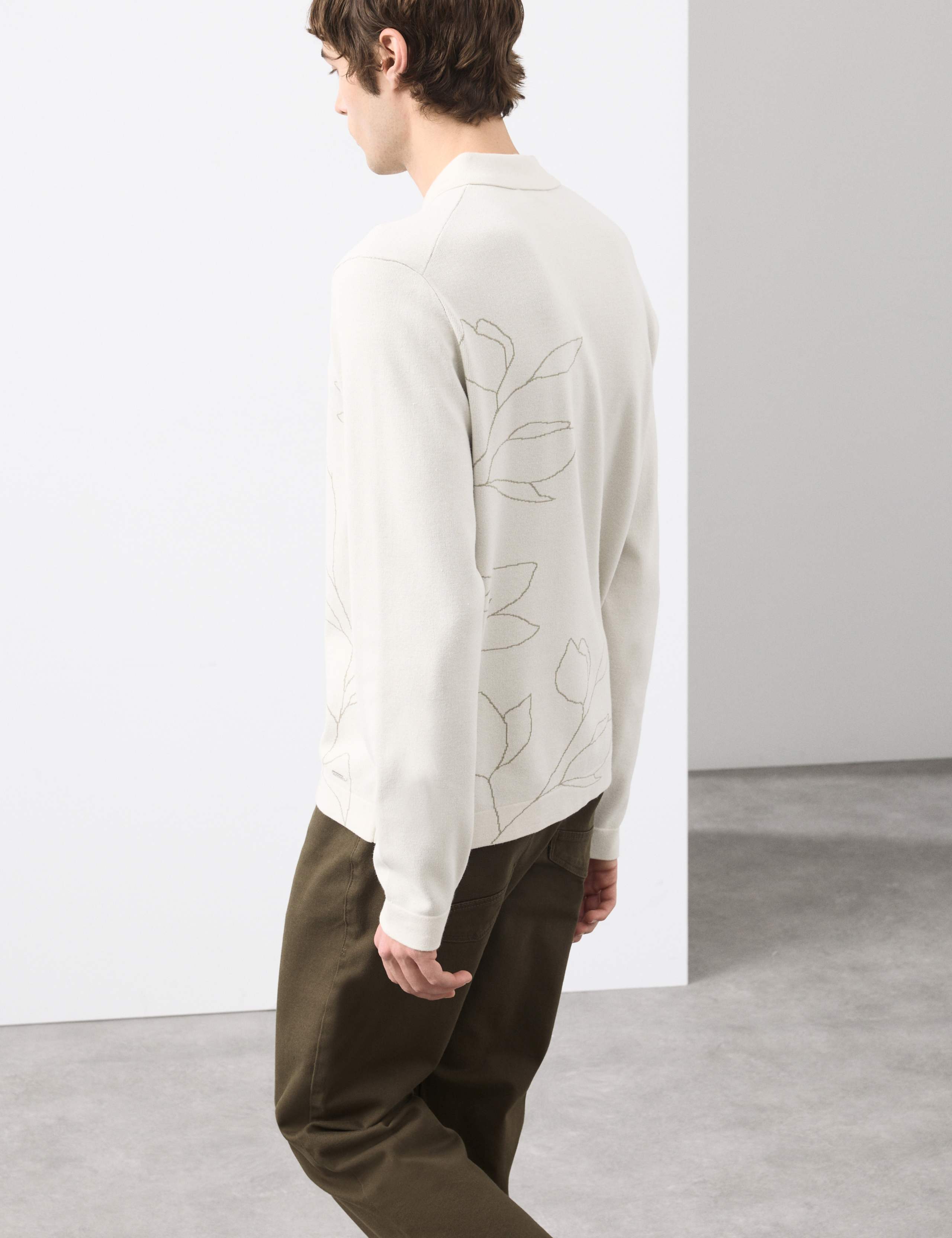 Floral Knitted Polo Shirt 6 of 7