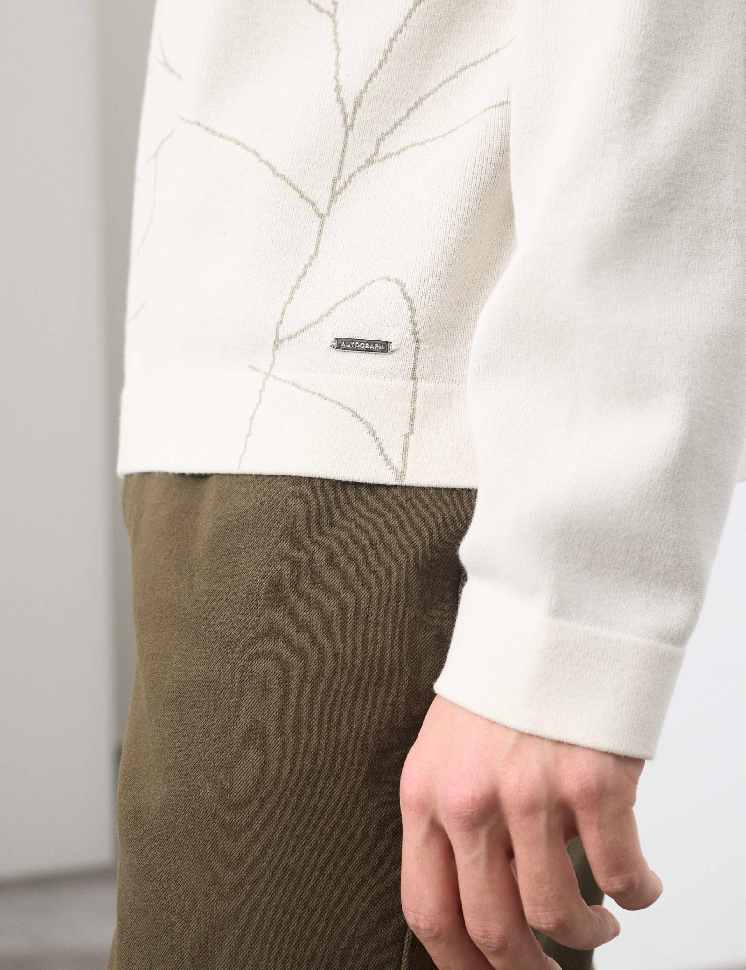 Floral Knitted Polo Shirt 7 of 7