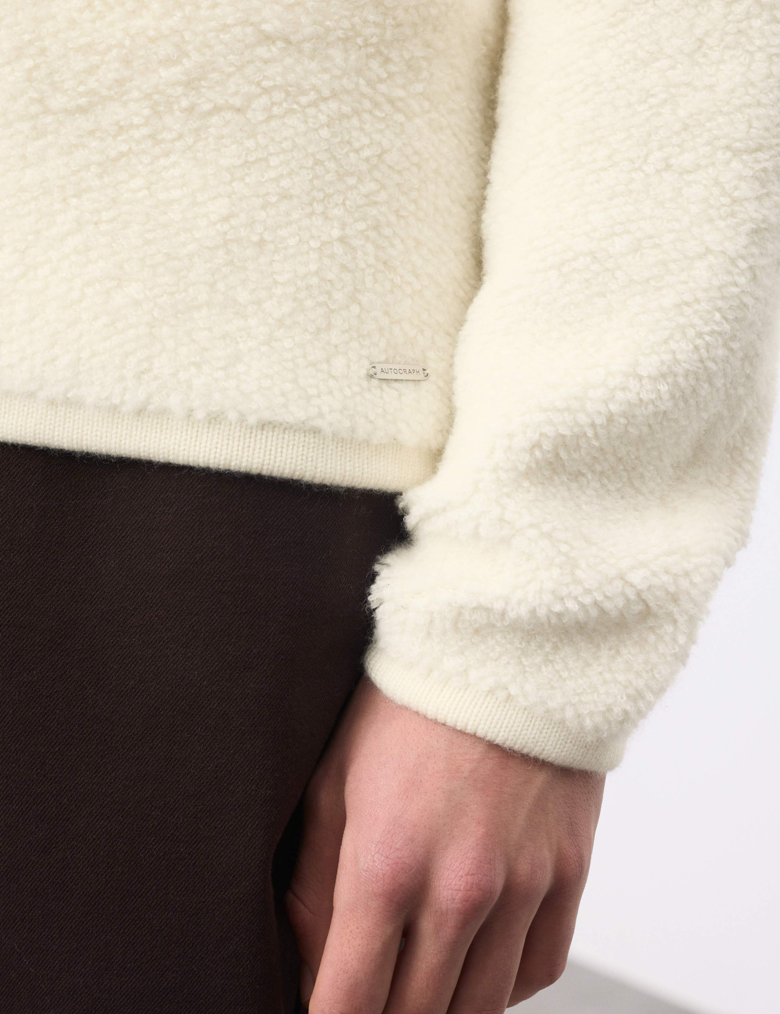 Pure Merino Wool Textured Cardigan 6 of 7