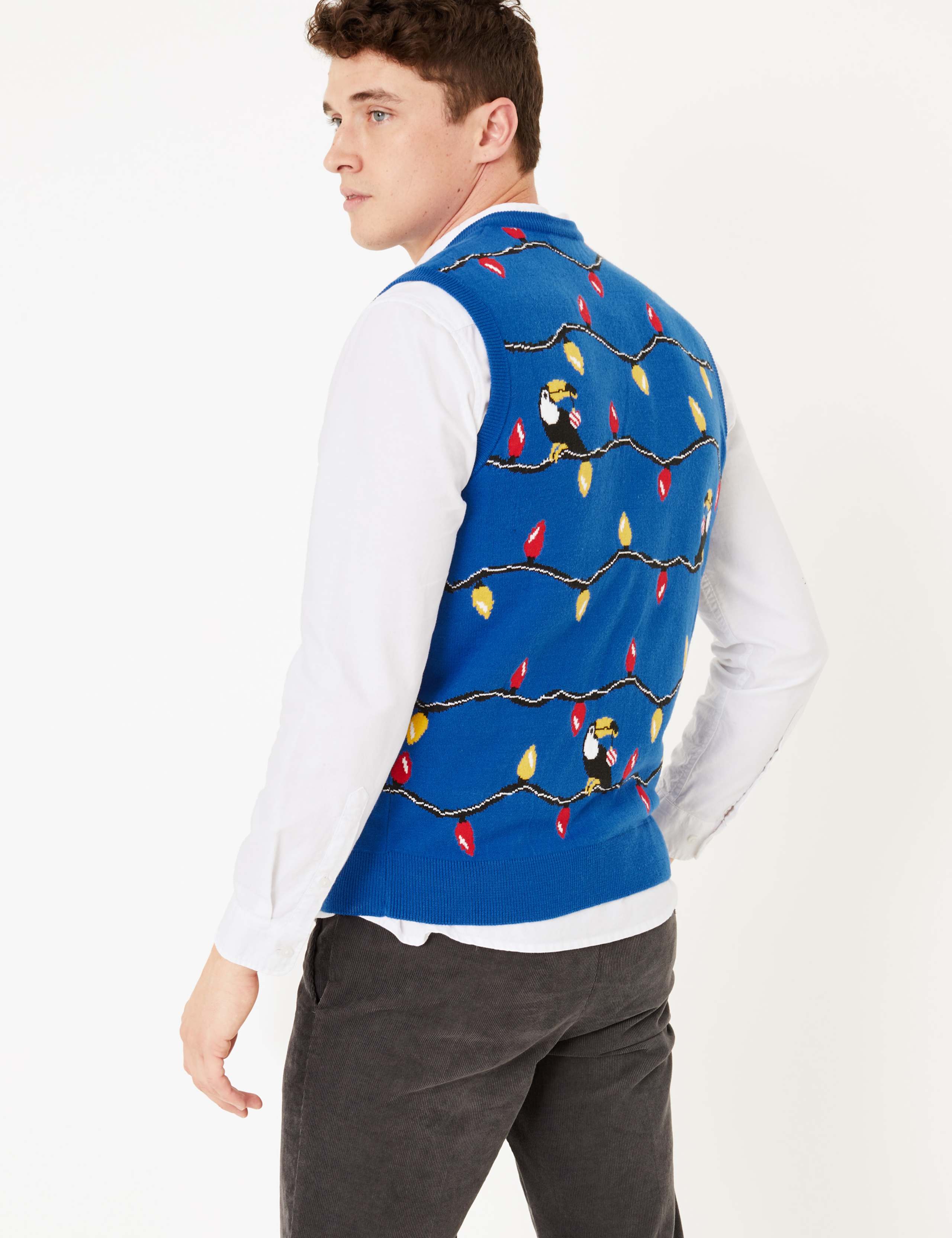Christmas Toucan Design Knitted Tank 4 of 4