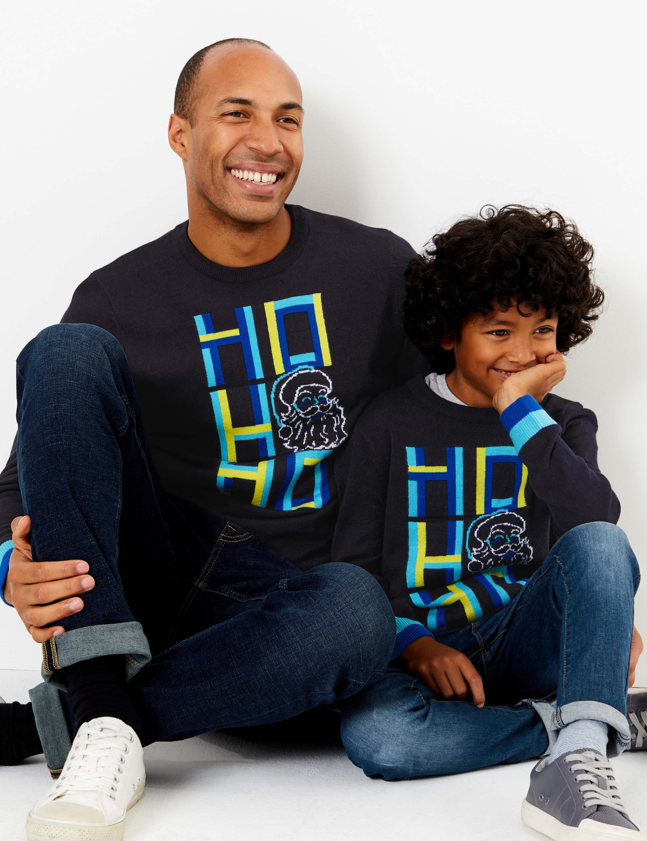 Christmas Ho Ho Ho Santa Design Crew Neck Jumper 2 of 4