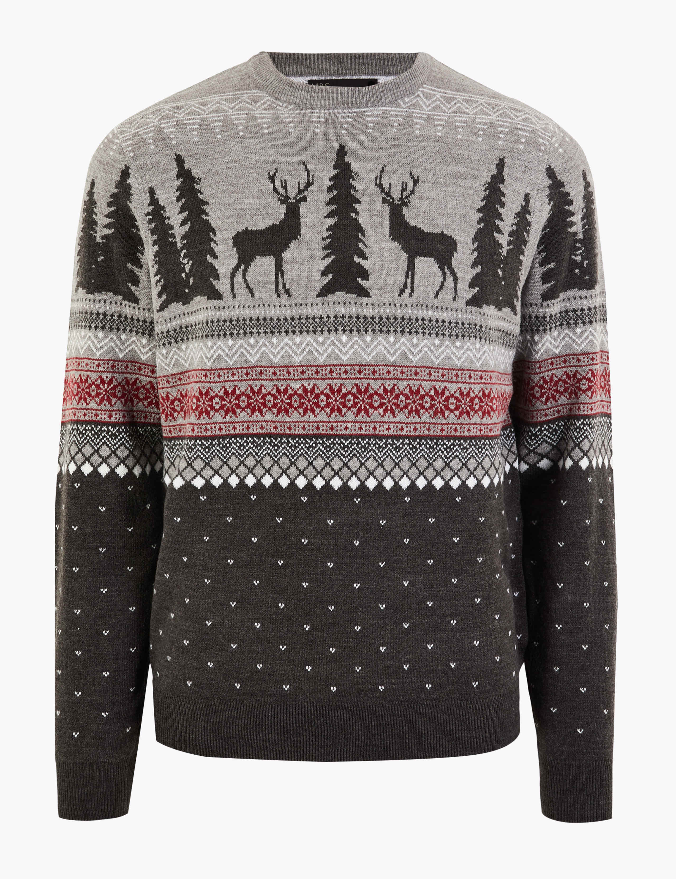 Christmas Stag Knitted Jumper 2 of 4