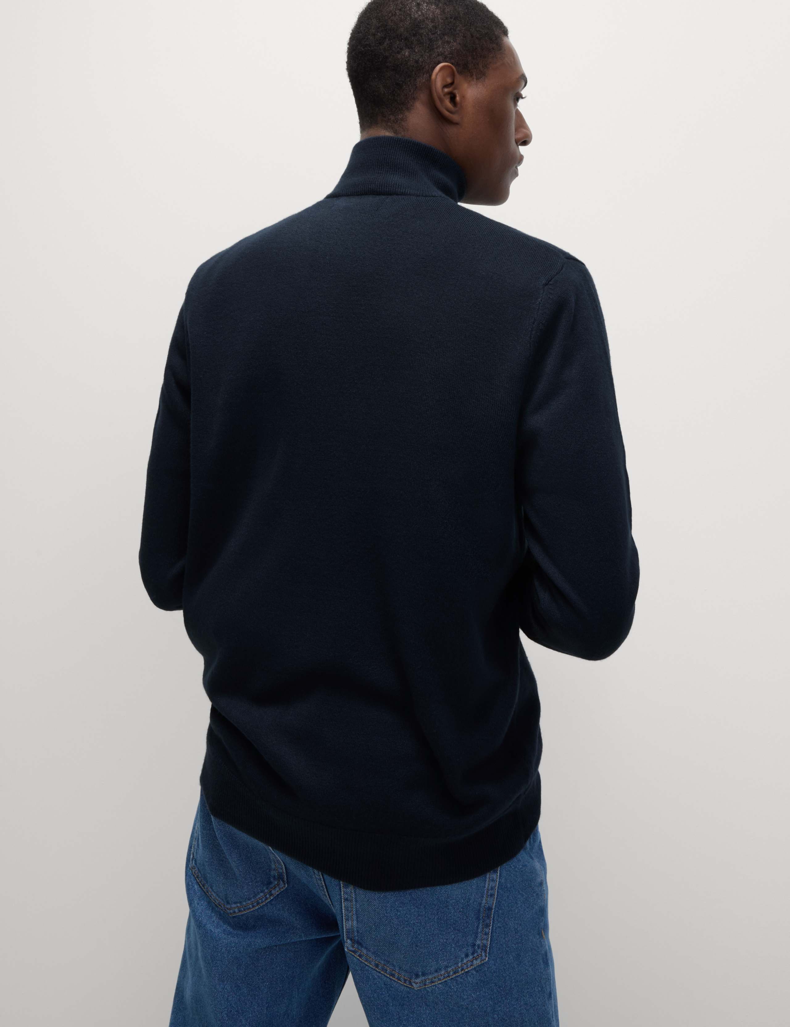 Cashmilon™ High Neck Half Zip Jumper 5 of 6