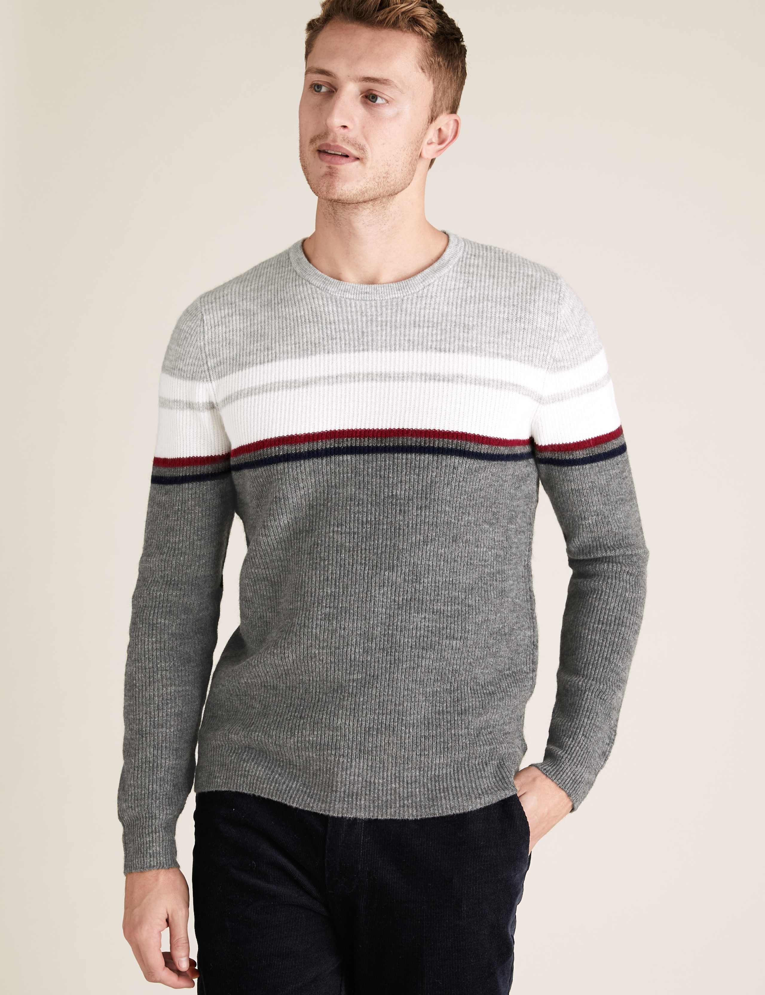 Supersoft Block Stripe Crew Neck Jumper 3 of 4