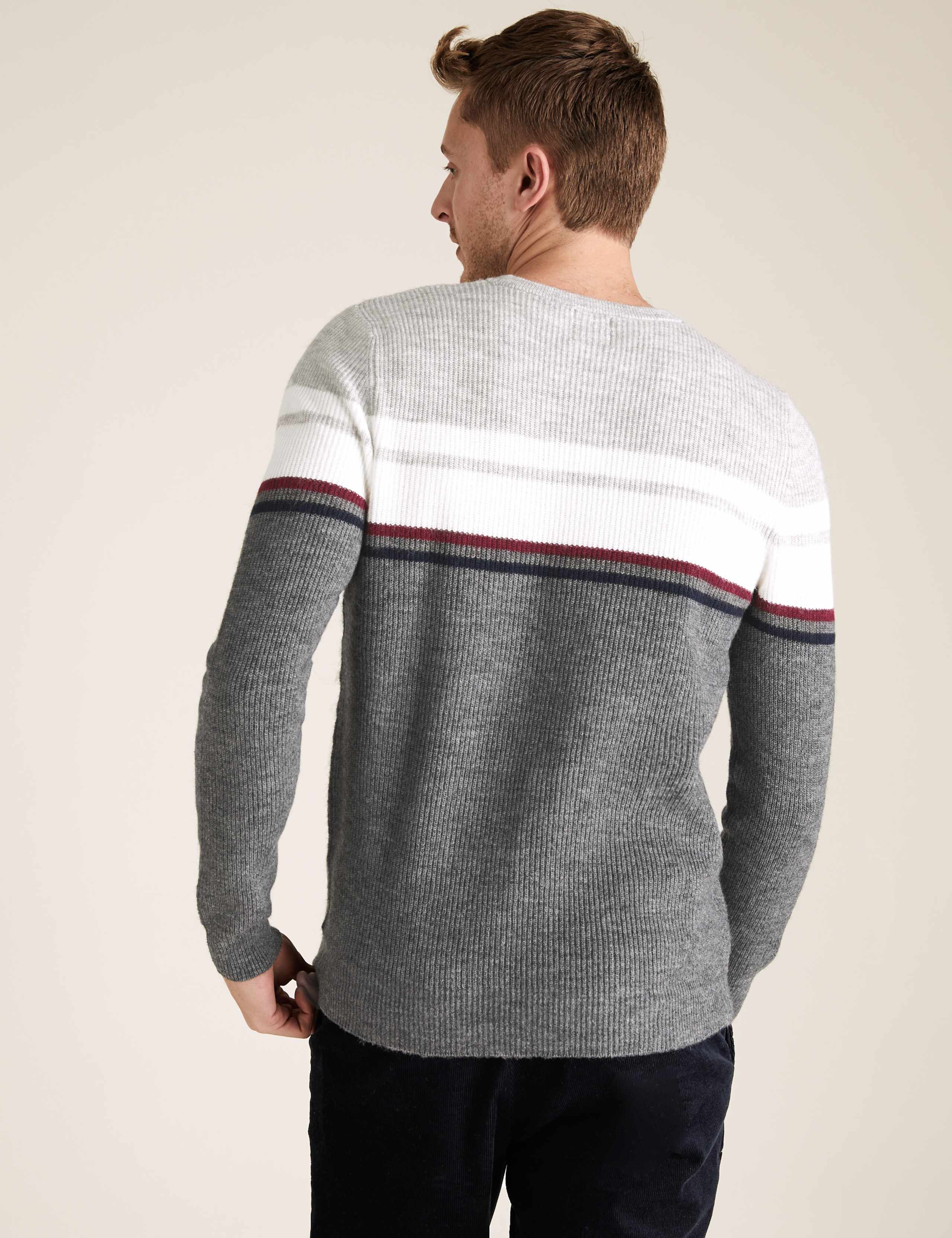 Supersoft Block Stripe Crew Neck Jumper 4 of 4