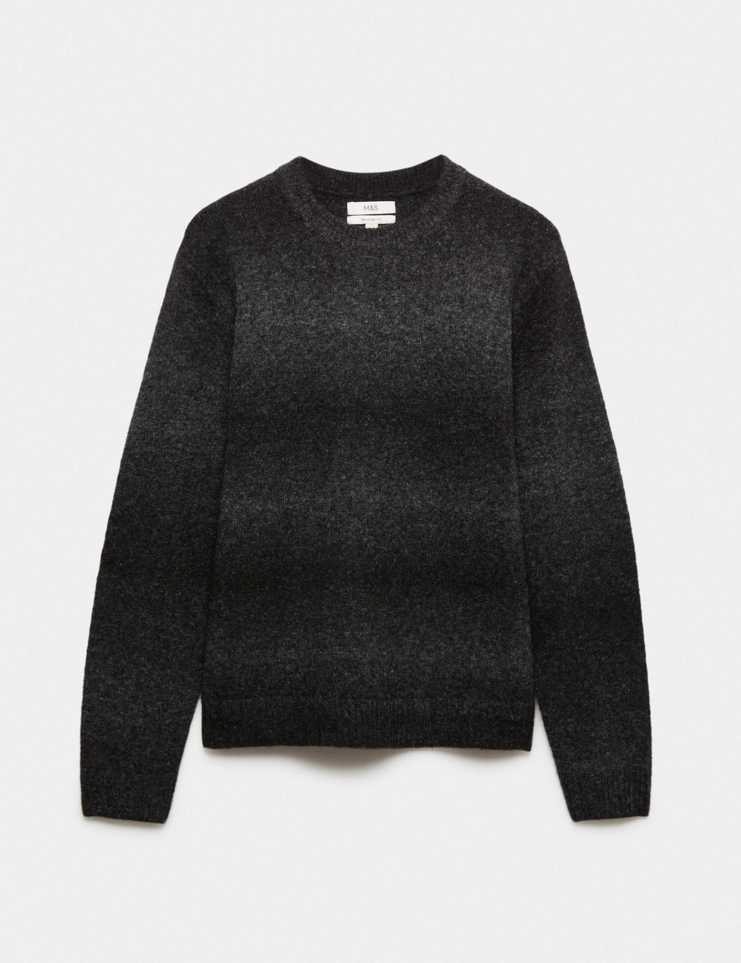 Relaxed Ombre Crew Neck Jumper with Wool 2 of 7