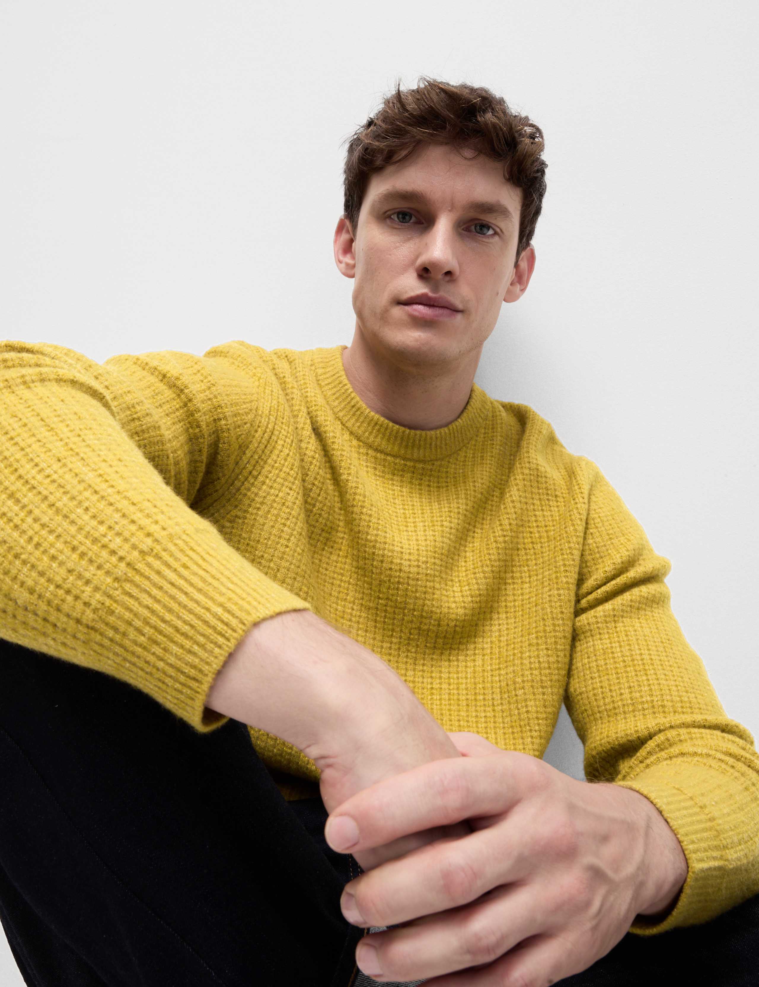 Supersoft Crew Neck Jumper with Wool 1 of 5