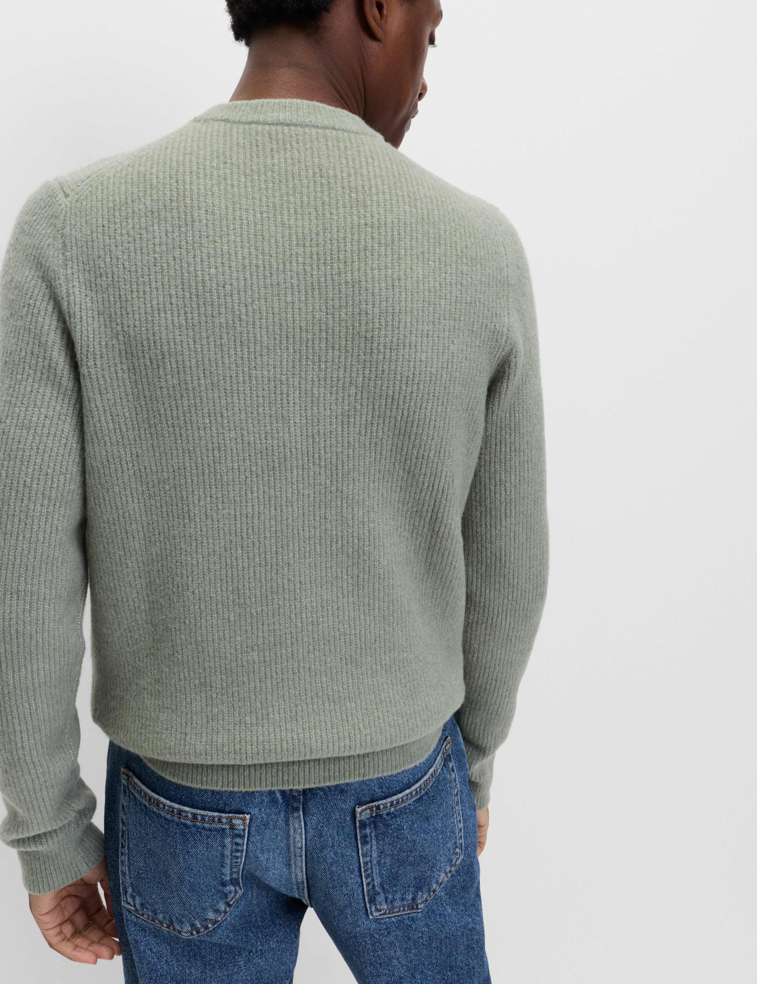 Supersoft Ribbed Crew Neck Jumper with Wool 6 of 6