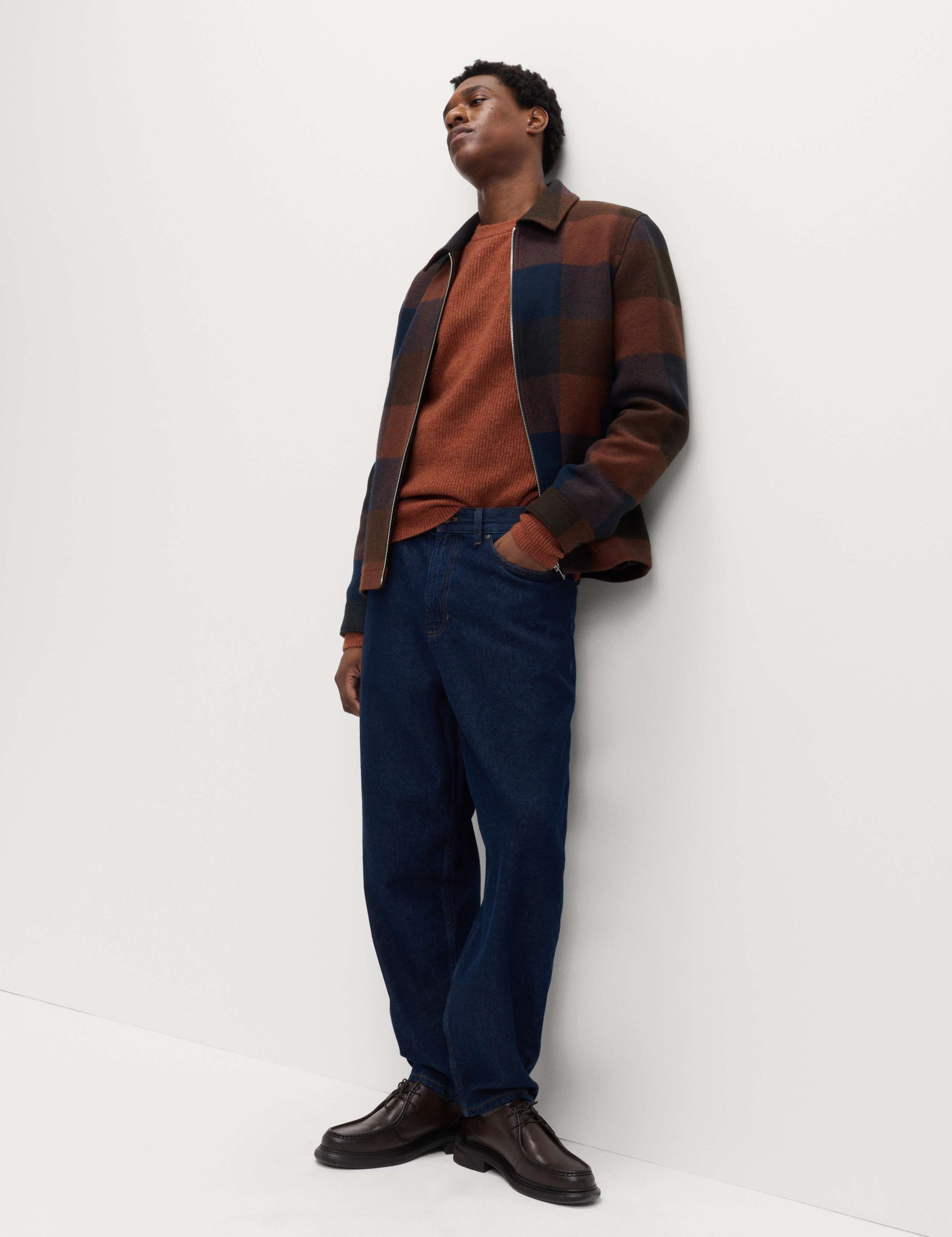 Supersoft Ribbed Crew Neck Jumper with Wool 3 of 6