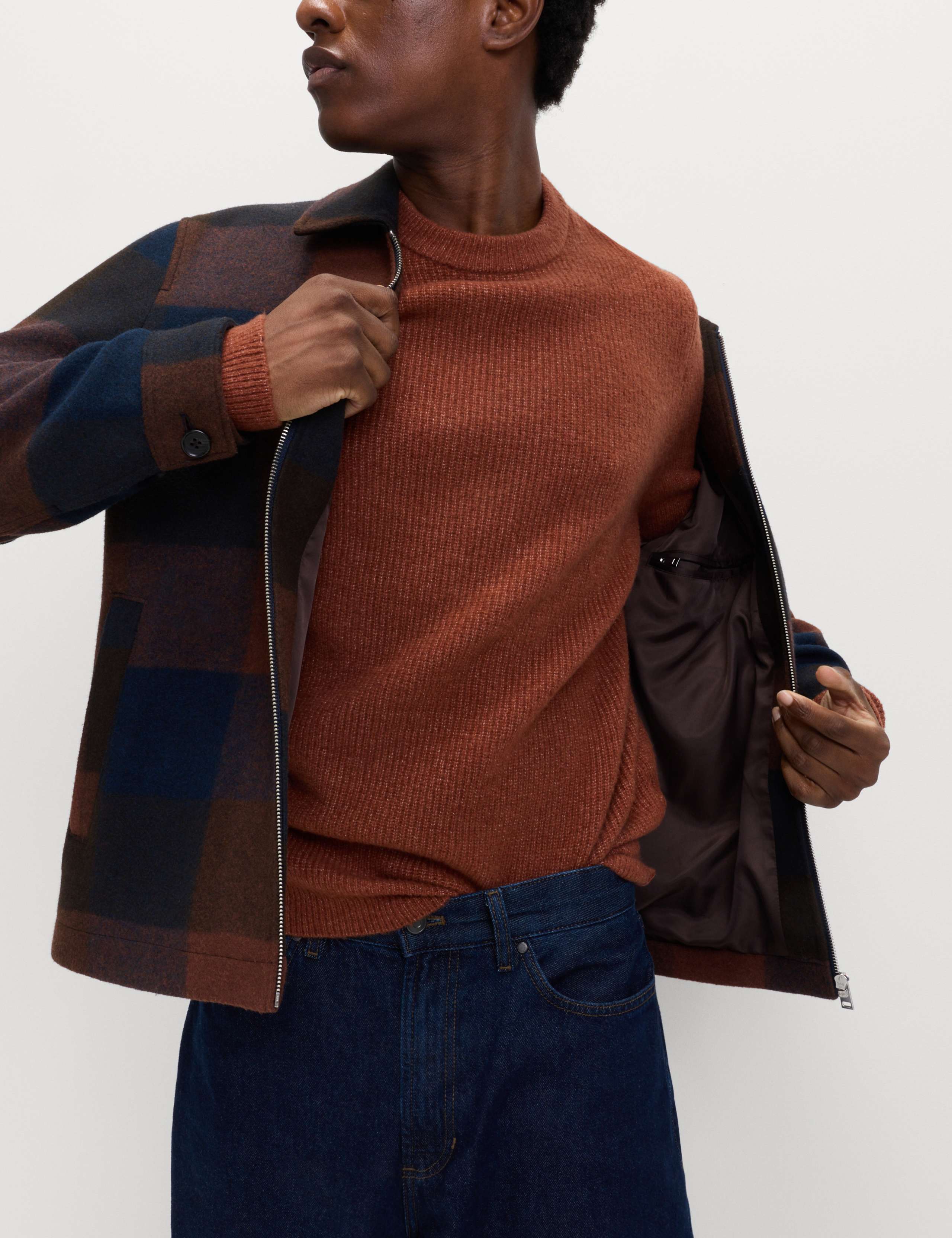 Supersoft Ribbed Crew Neck Jumper with Wool 4 of 6