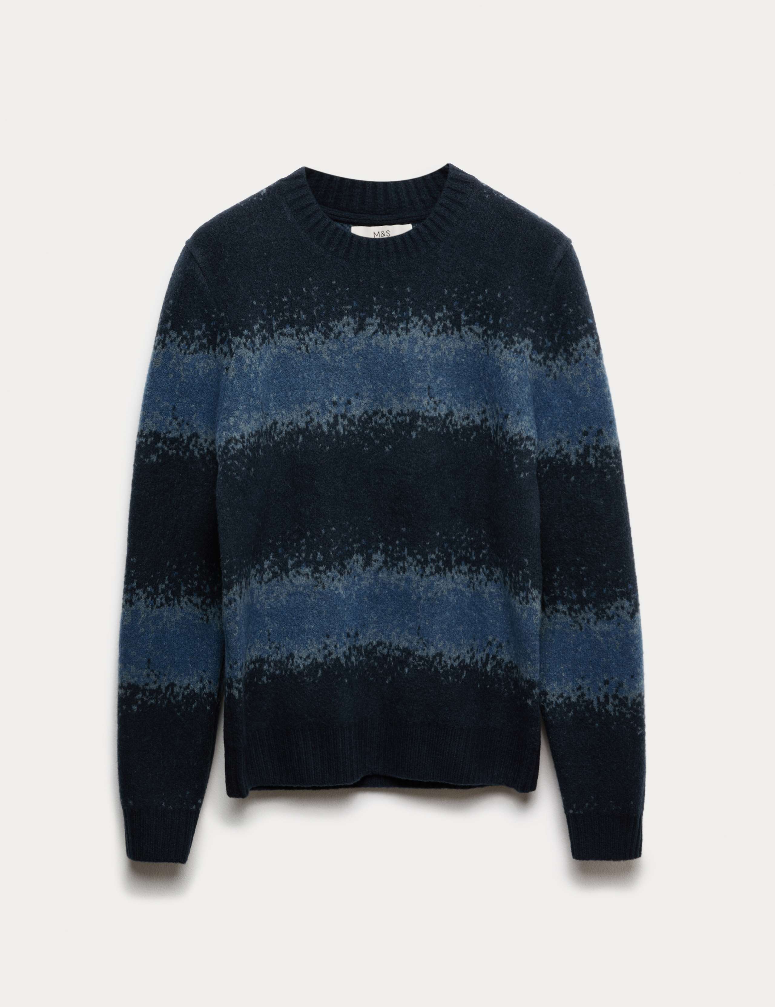 Supersoft Ombre Crew Neck Jumper with Wool 2 of 5