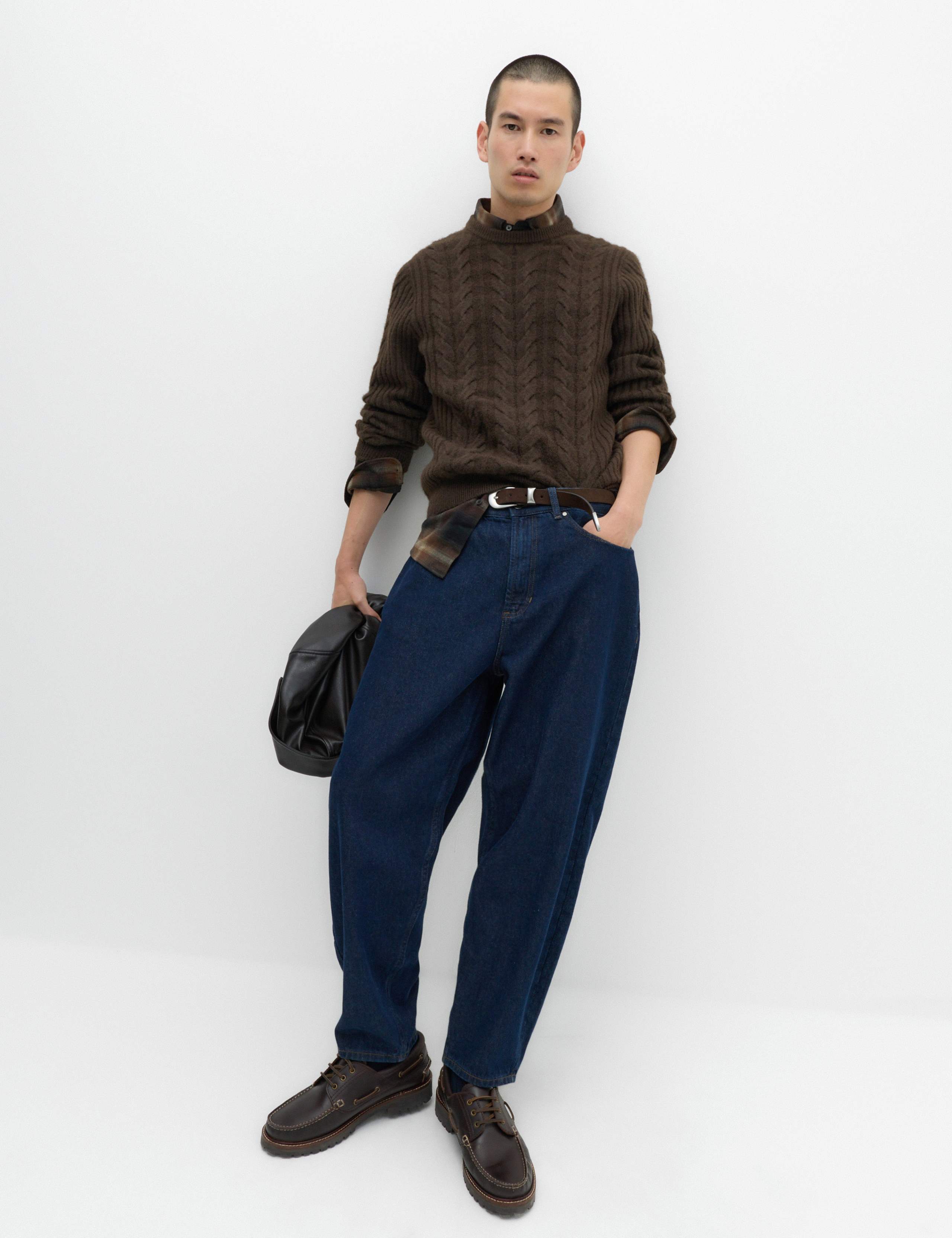 Cable Knit Crew Neck Jumper 7 of 8