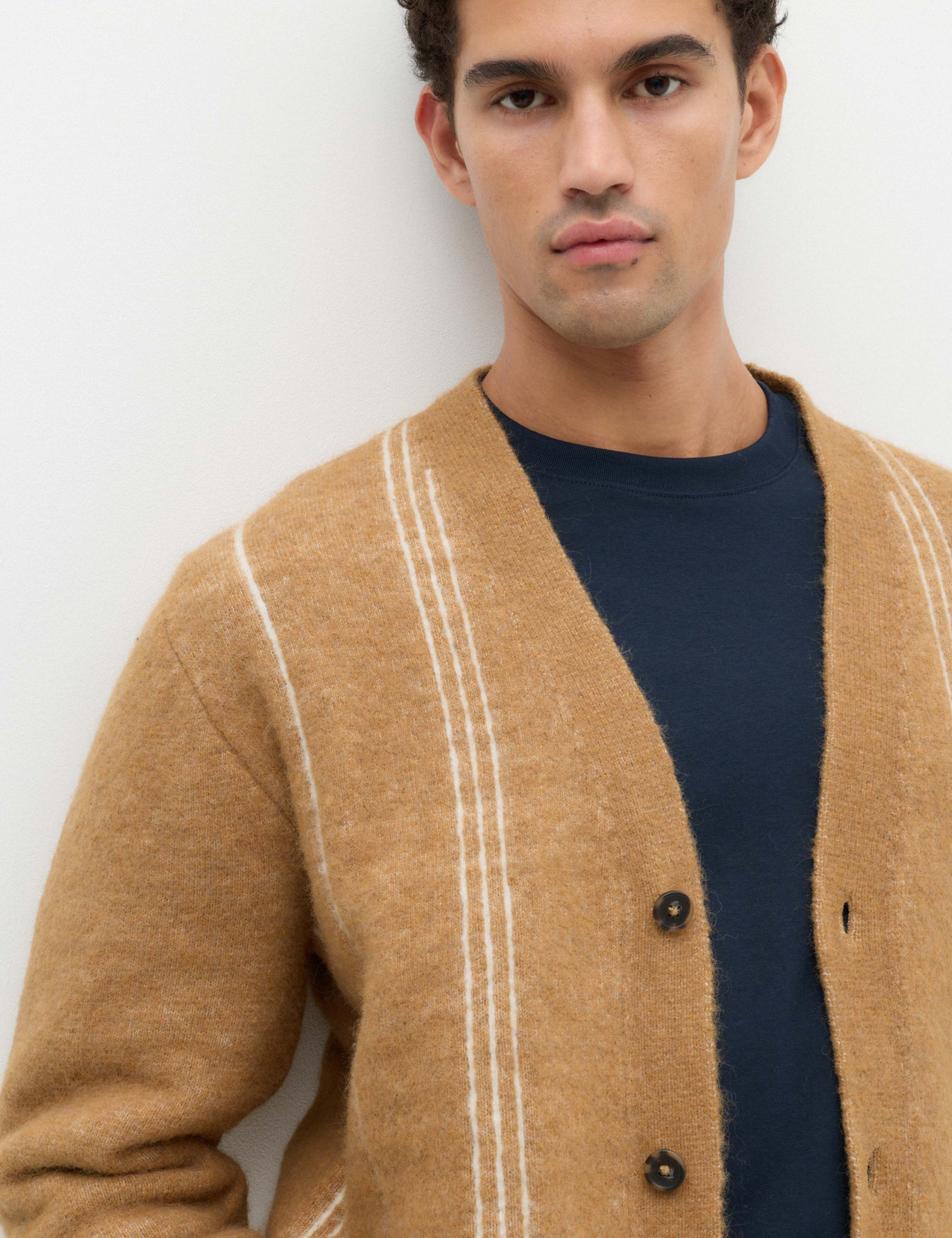 Lofty Relaxed Fit Striped Cardigan 3 of 4