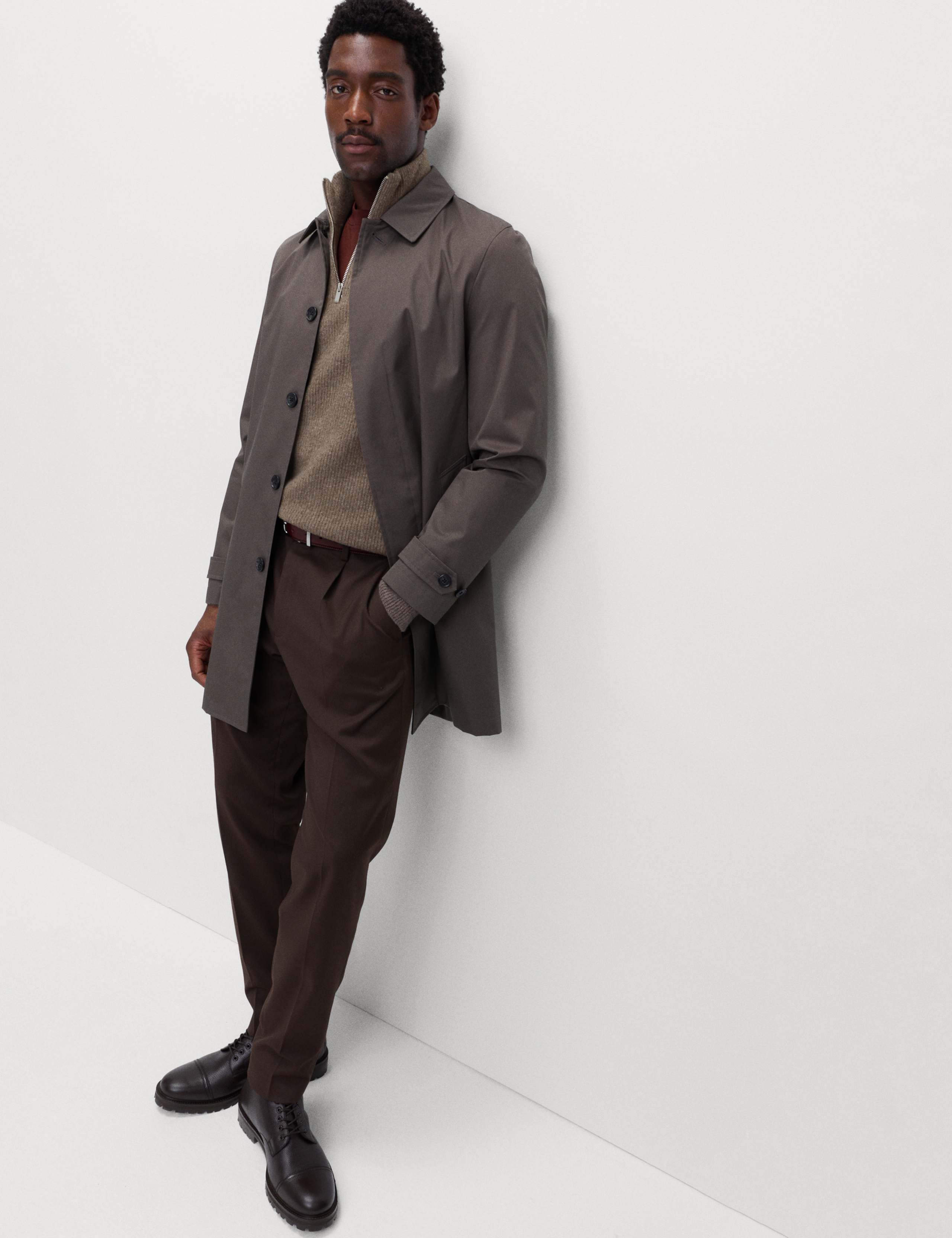 Supersoft Ribbed Half zip Jumper with Wool 4 of 6