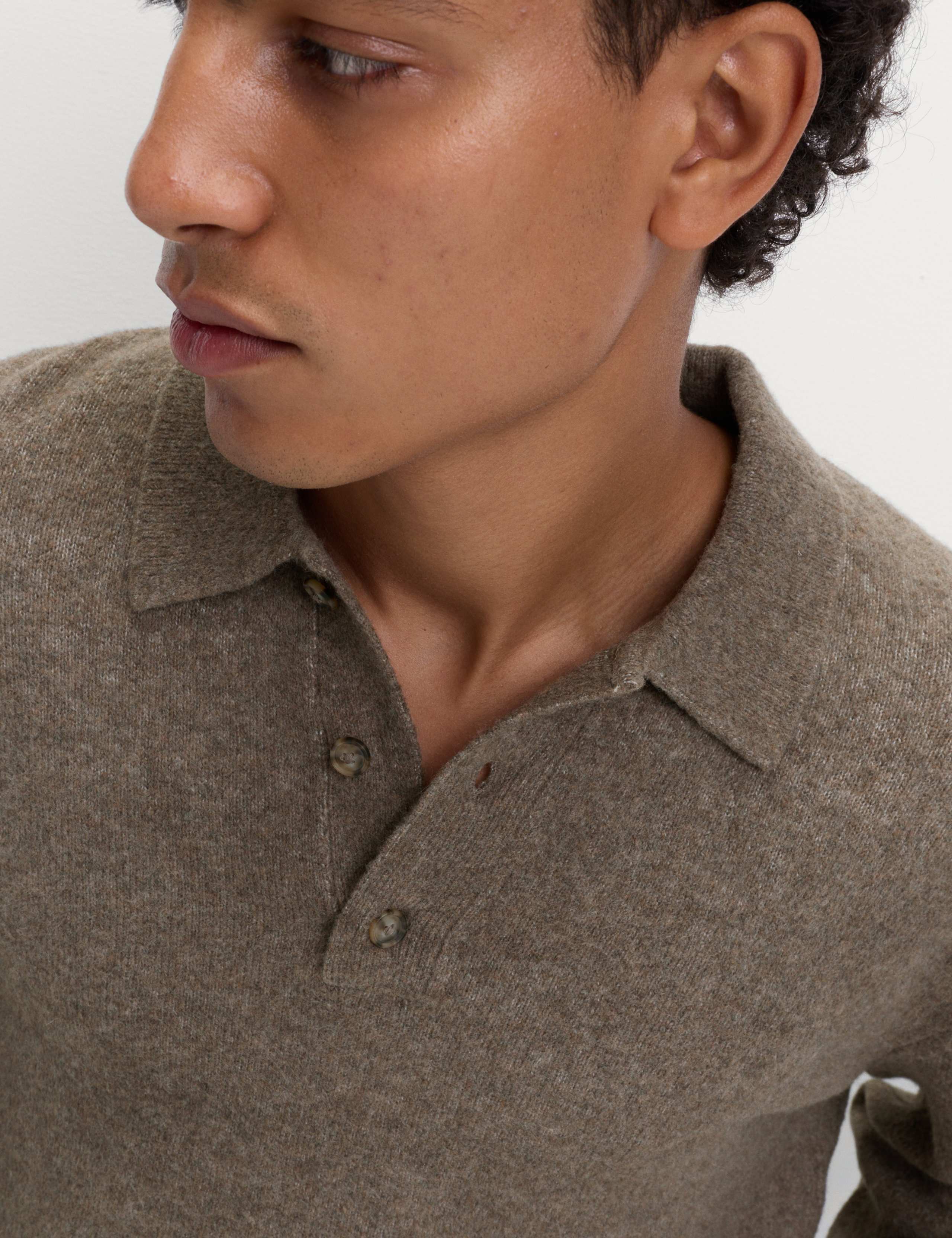 Supersoft Polo Neck Jumper with Wool 3 of 5