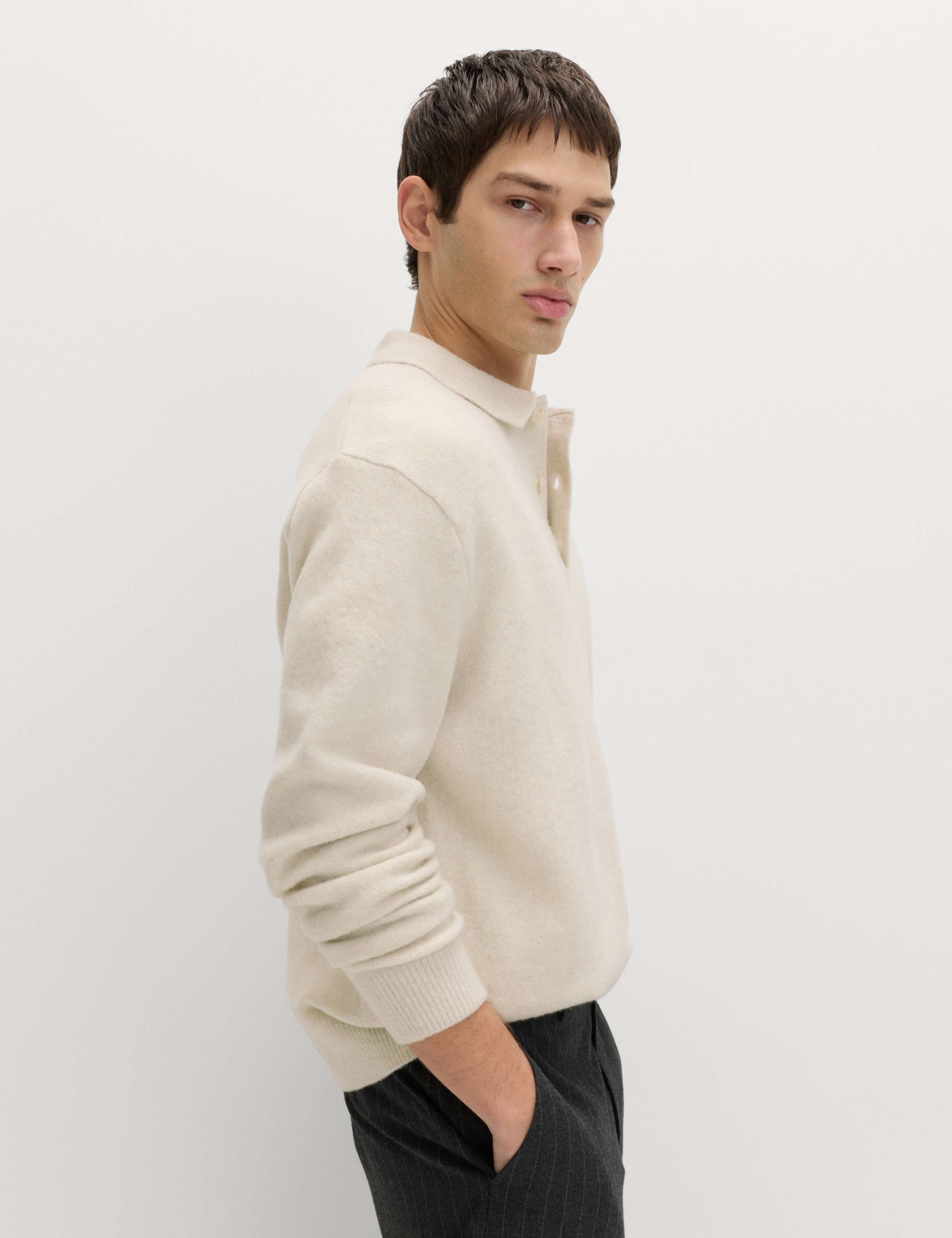 Supersoft Polo Neck Jumper with Wool 4 of 5