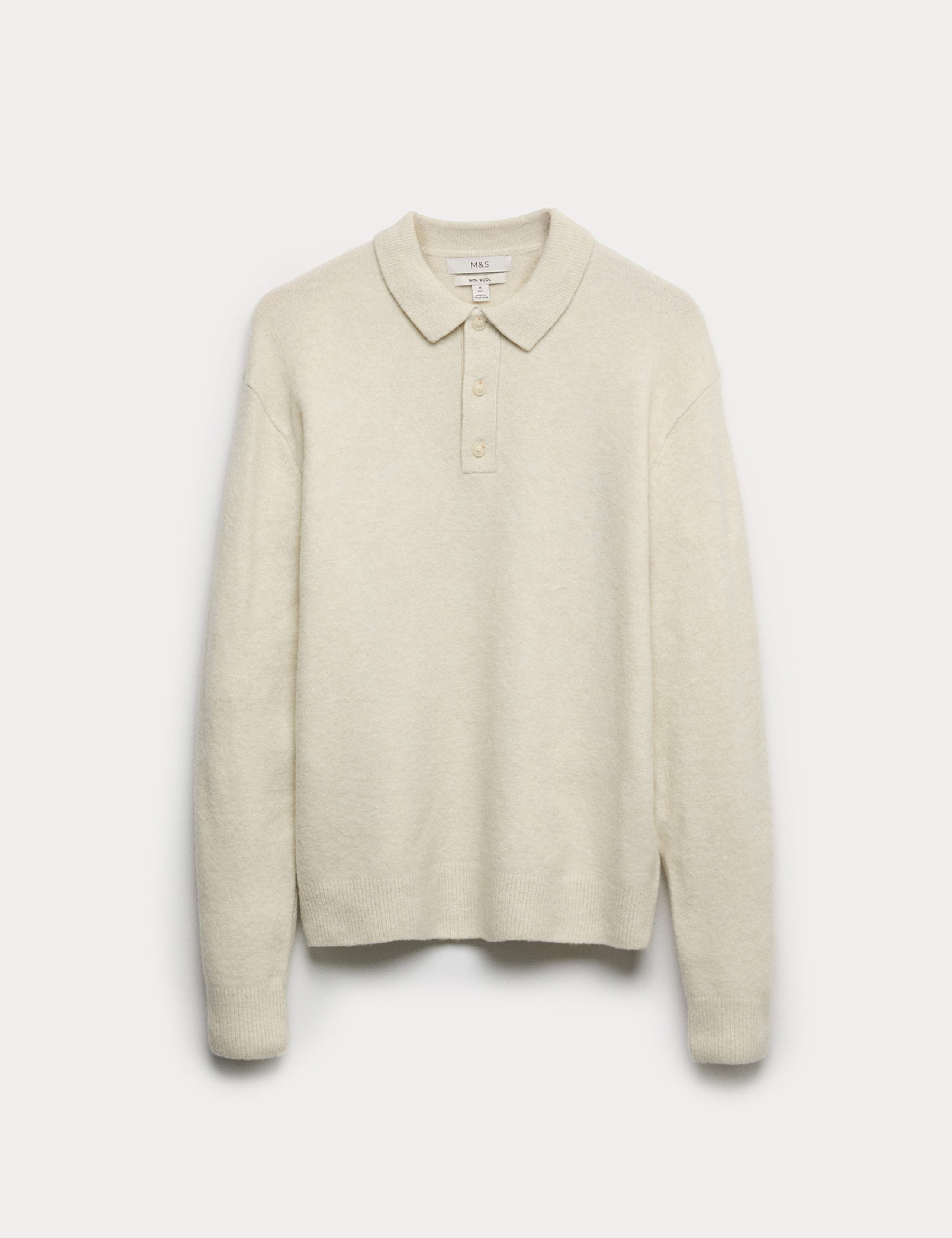 Supersoft Polo Neck Jumper with Wool 2 of 5