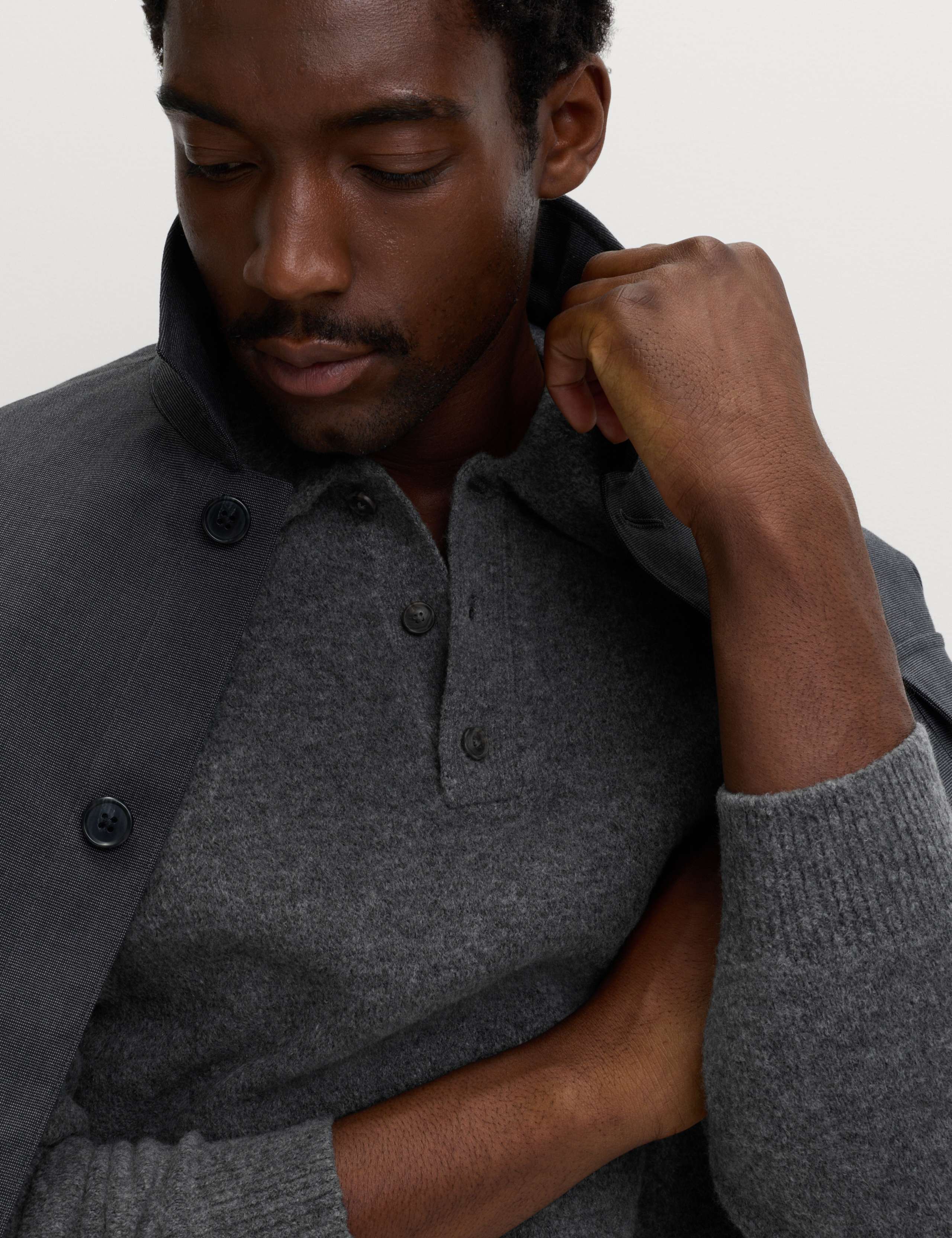 Supersoft Polo Neck Jumper with Wool 3 of 6