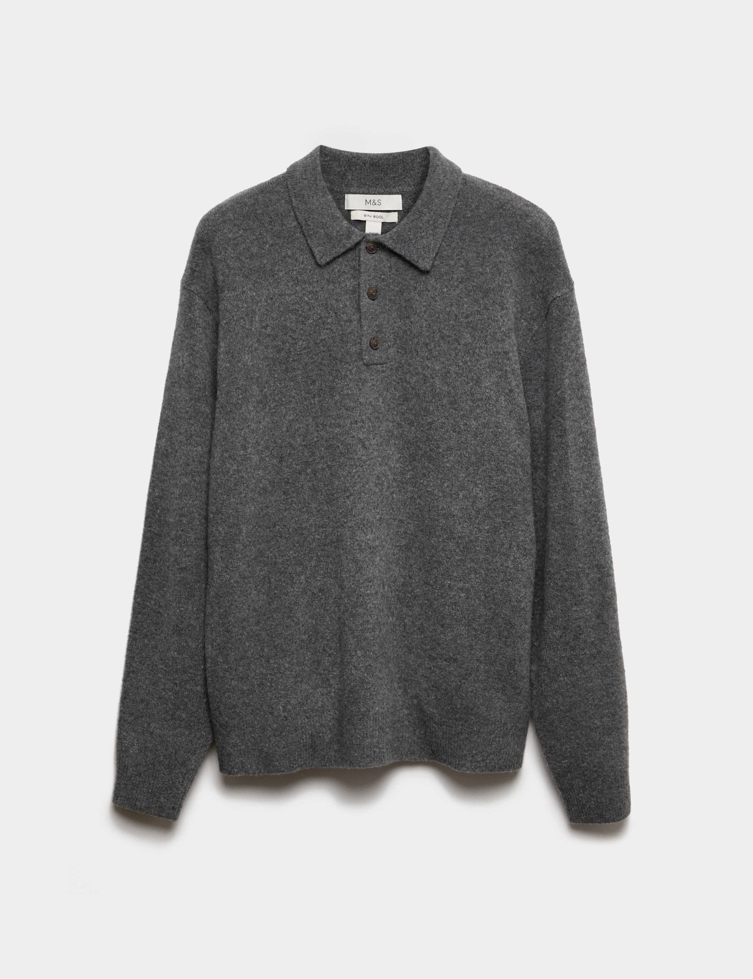 Supersoft Polo Neck Jumper with Wool 2 of 6