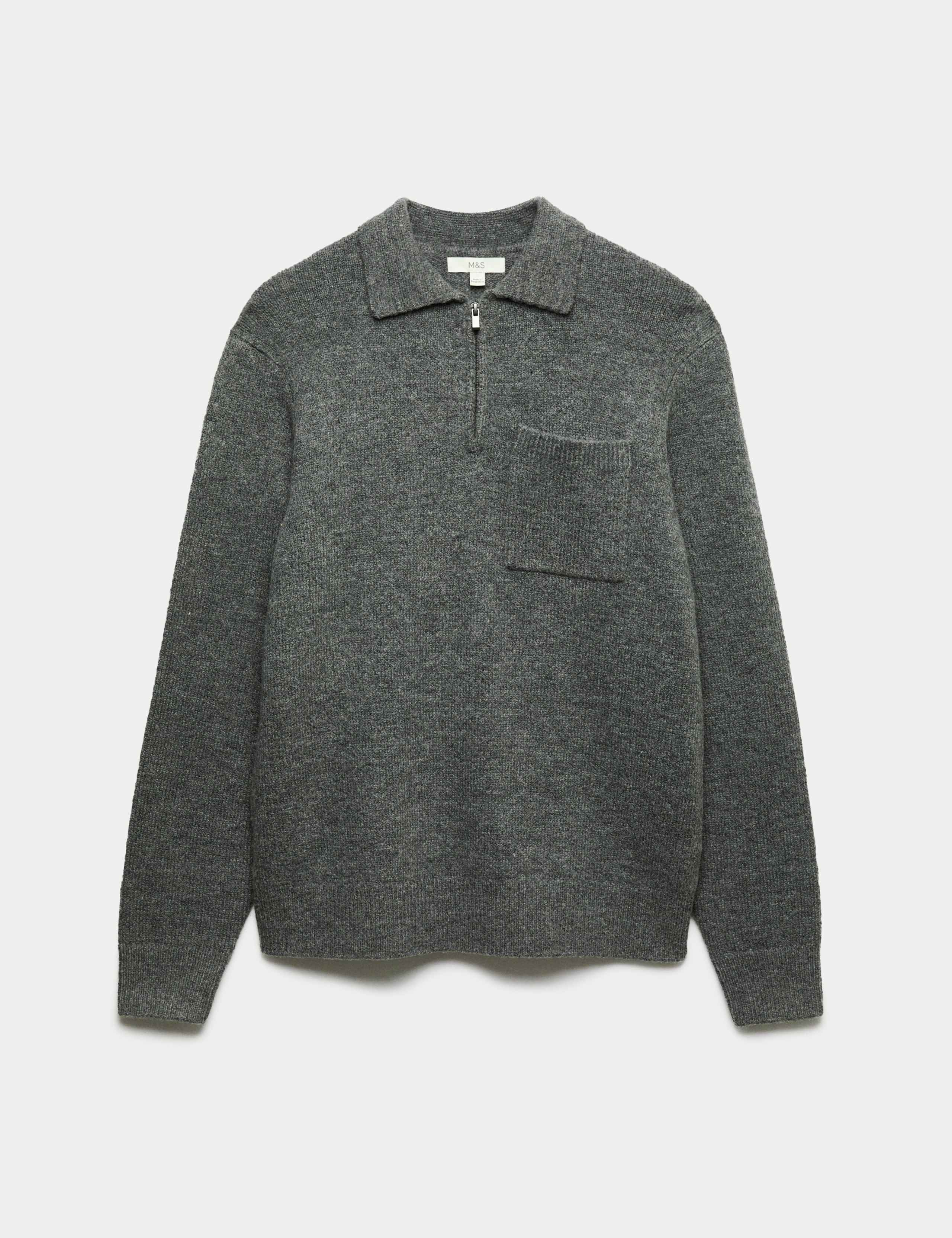 Half Zip Knitted Polo Jumper 1 of 1