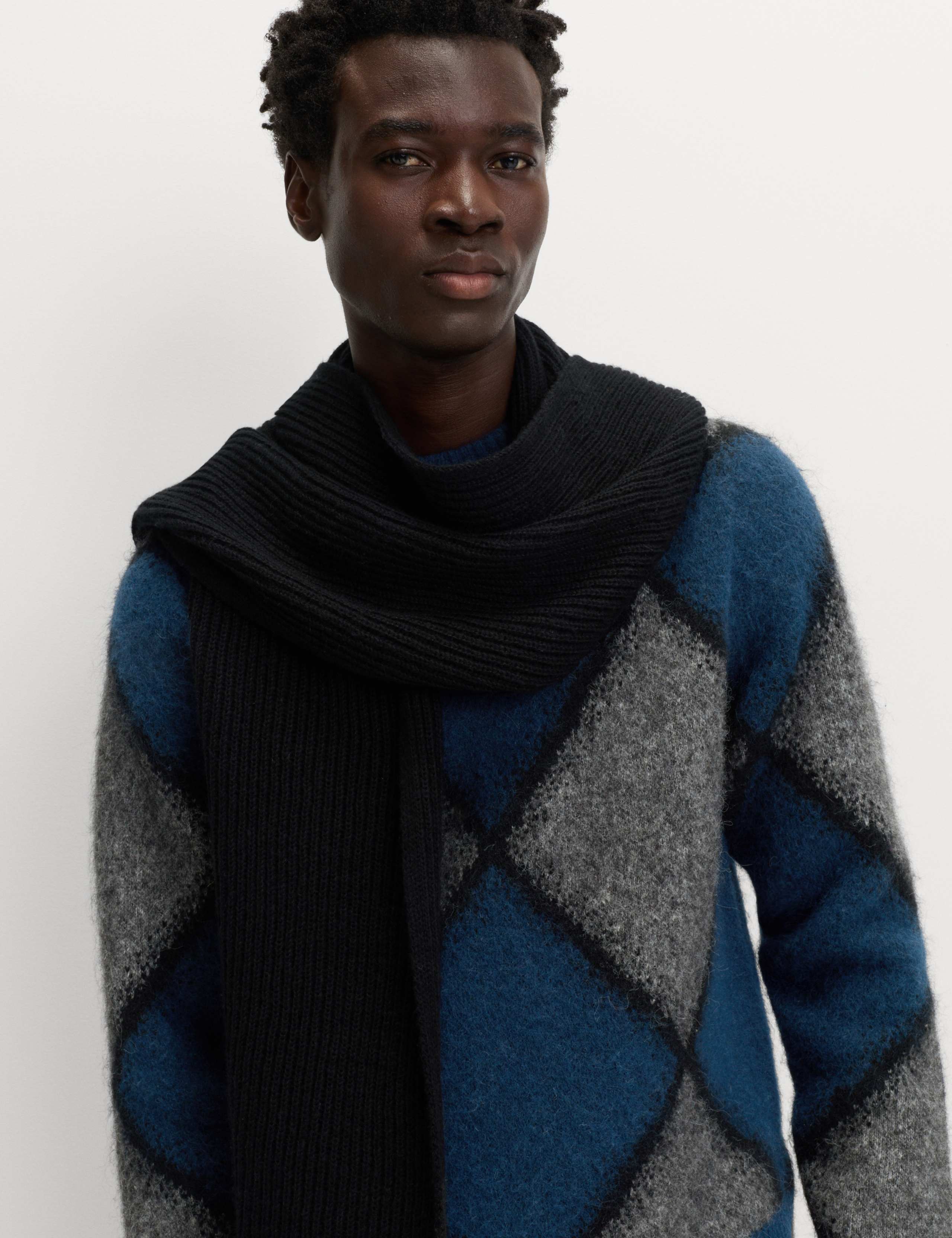 Hazy Exploded Argyle Crew Neck Jumper 4 of 5