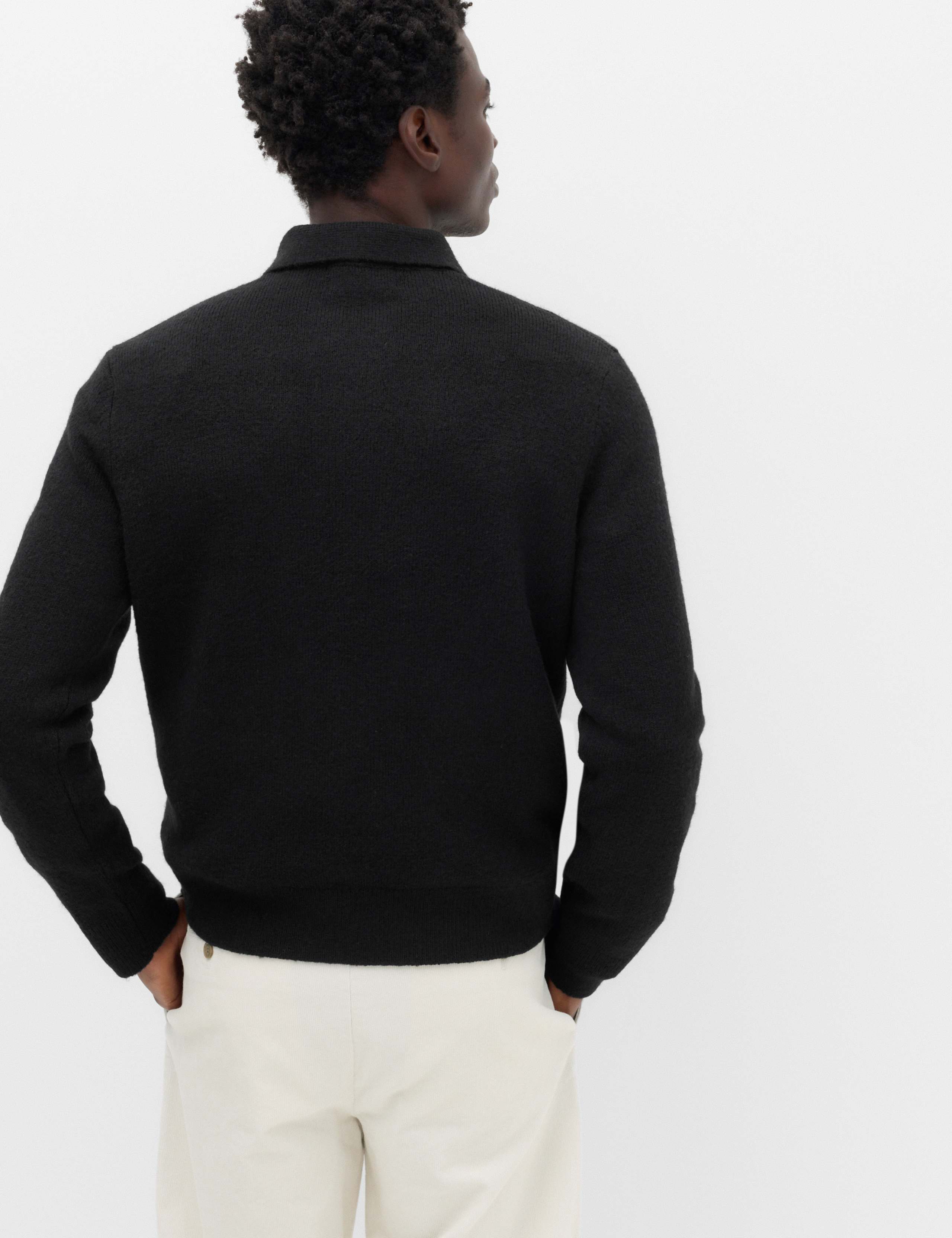 Supersoft Quarter Zip Knitted Polo Shirt 4 of 5