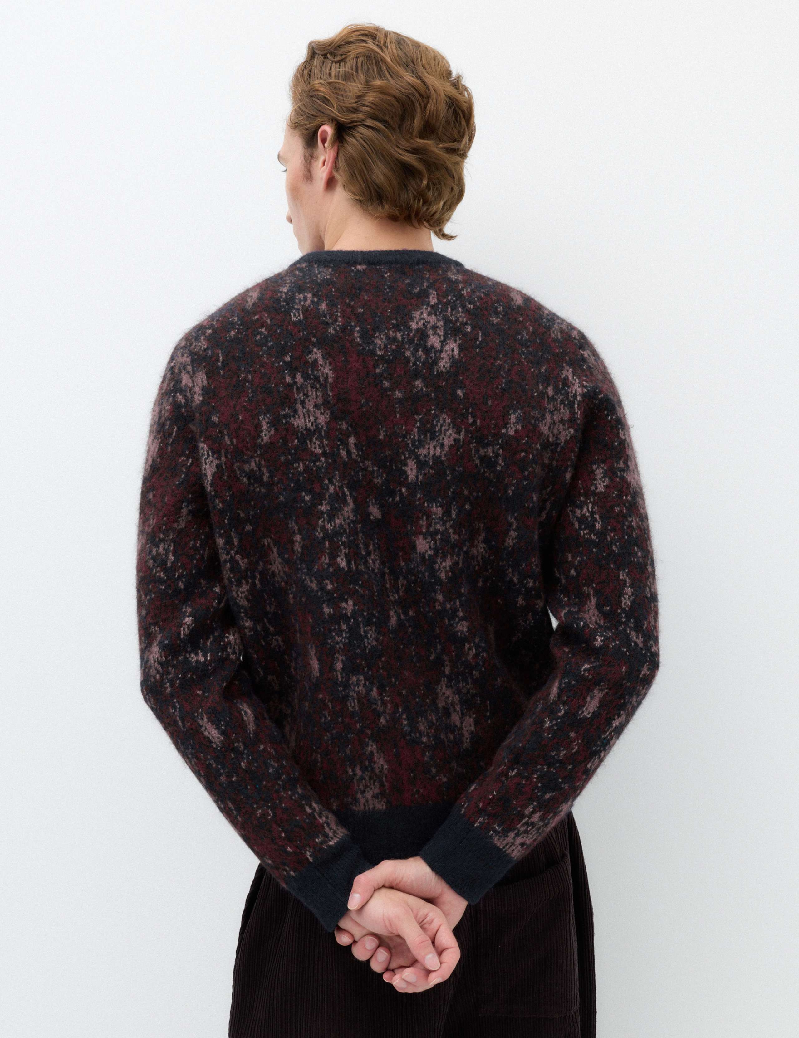 Pixel Splatter Crew Neck Jumper With Wool 5 of 7