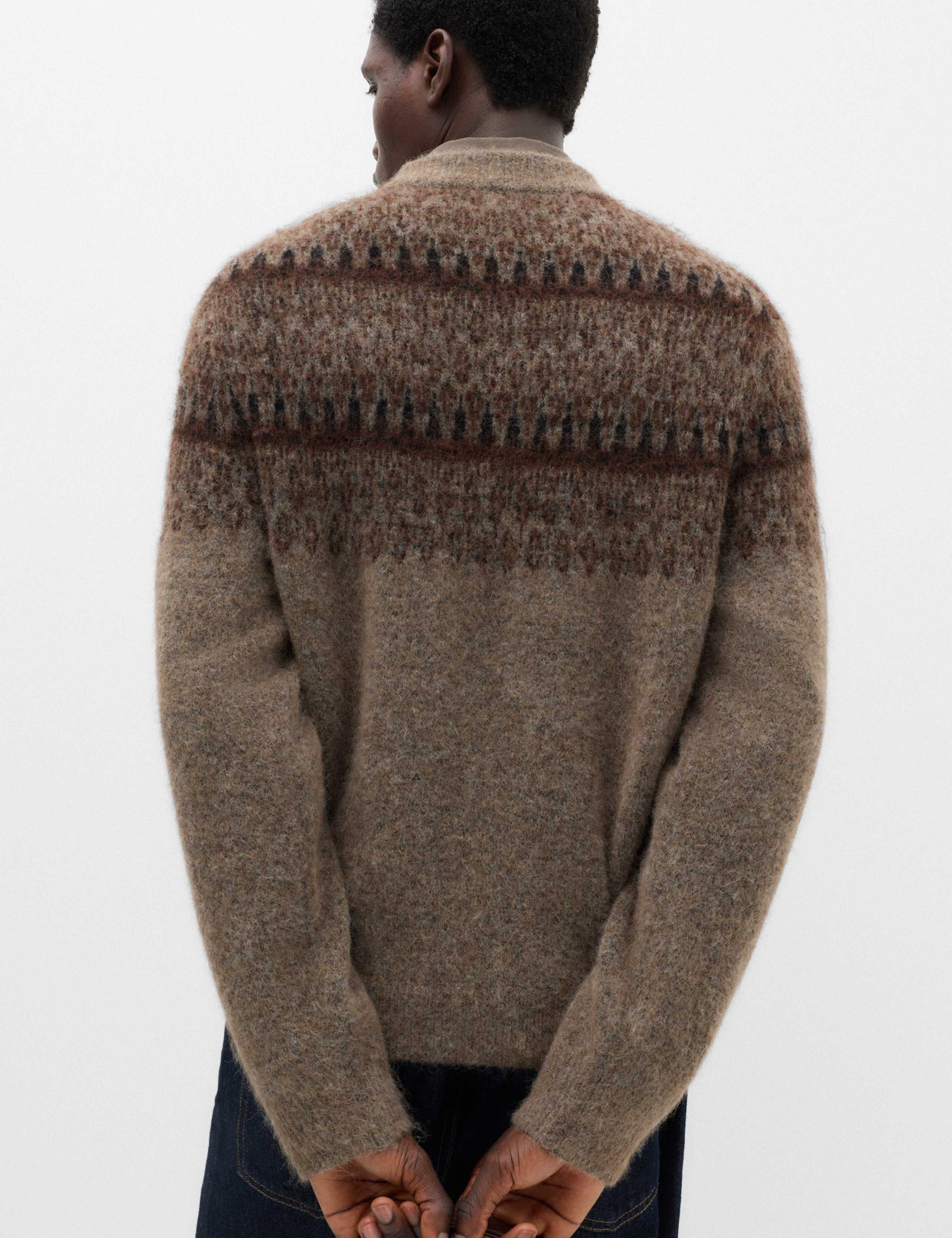 With Wool Fair Isle Crew Neck Jumper 6 of 7