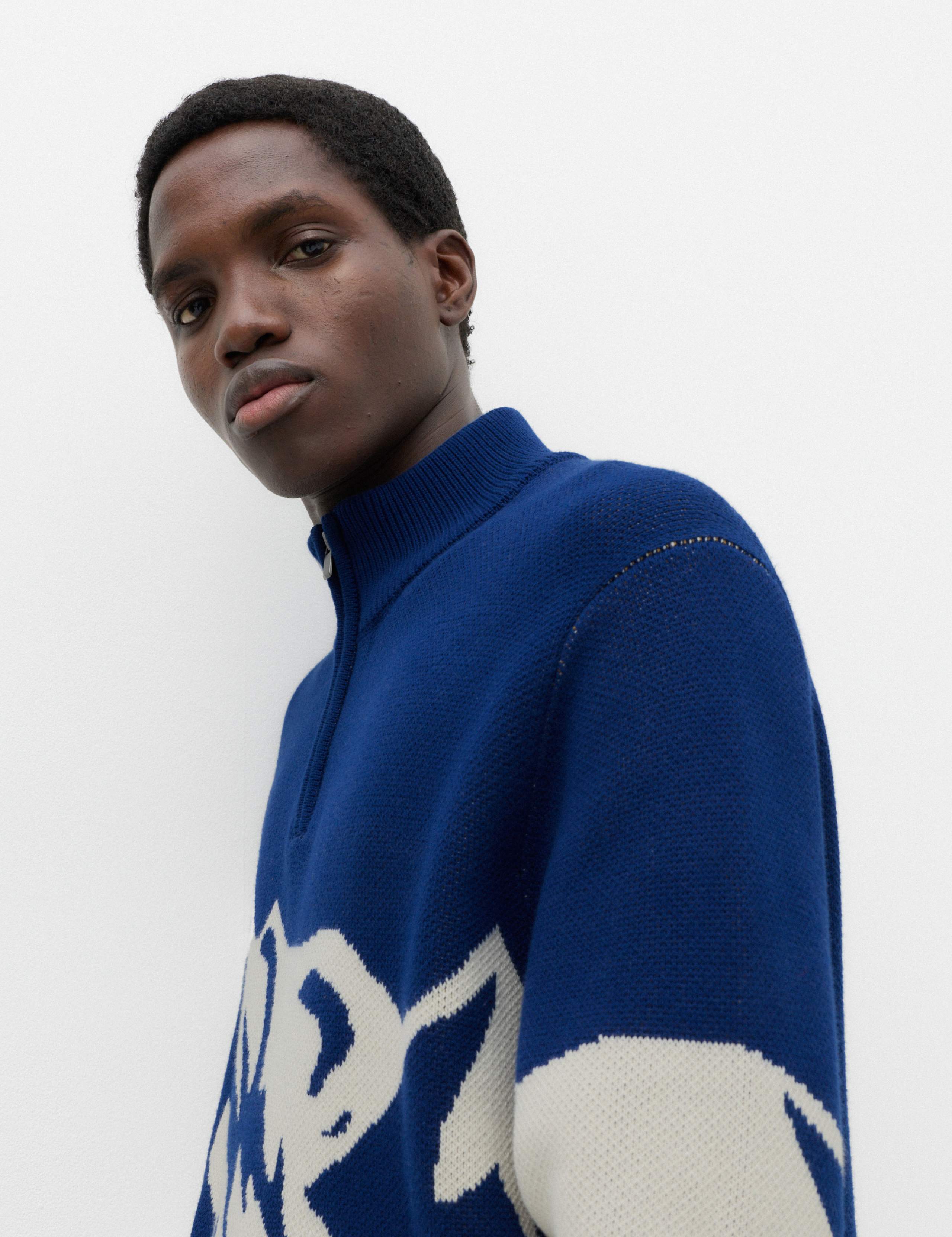 Cotton Rich Mountain Half Zip Jumper 3 of 6
