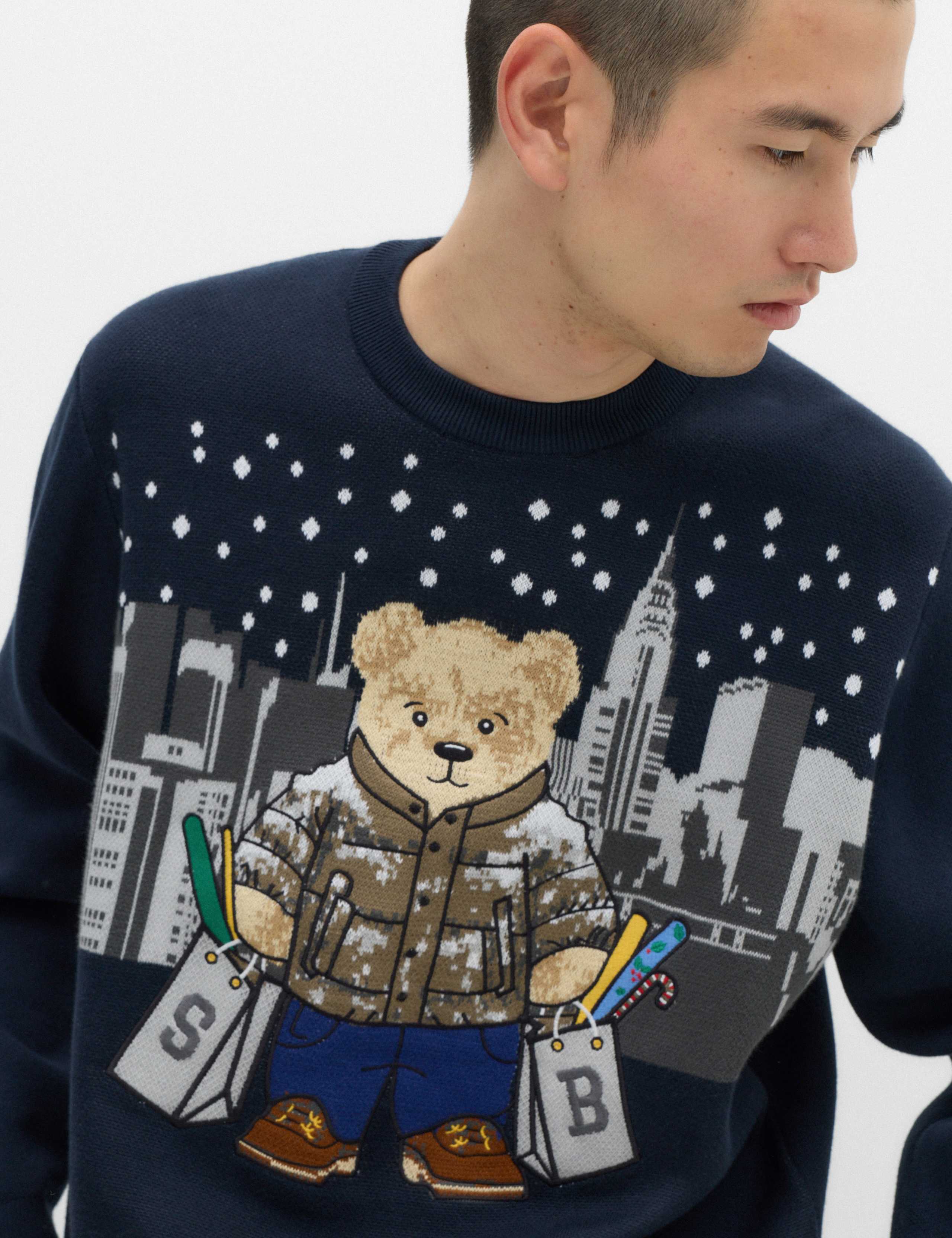 Pure Cotton Spencer Bear™ Crew Neck Jumper 3 of 5
