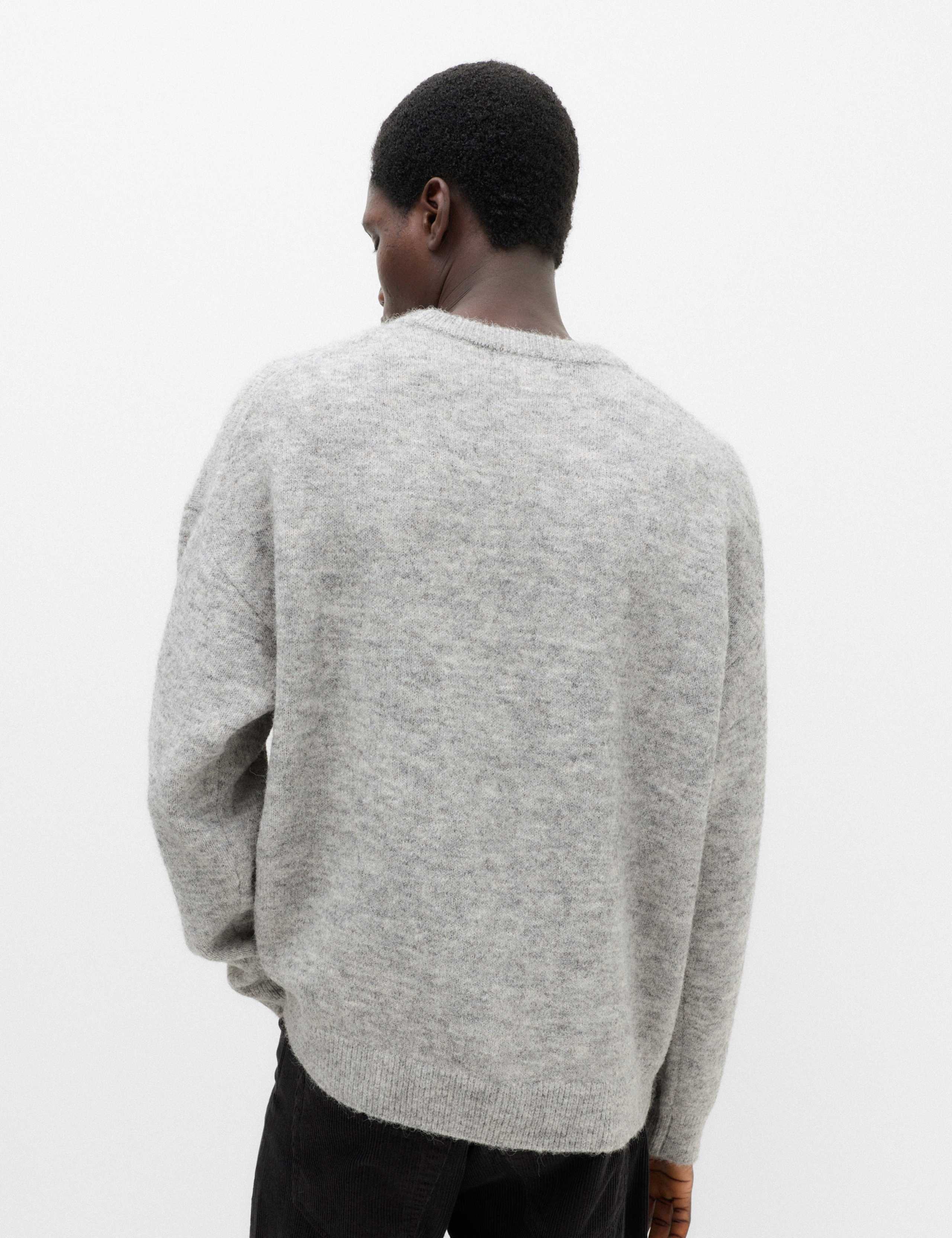 Mountain Scene Crew Neck Jumper with Wool 5 of 7