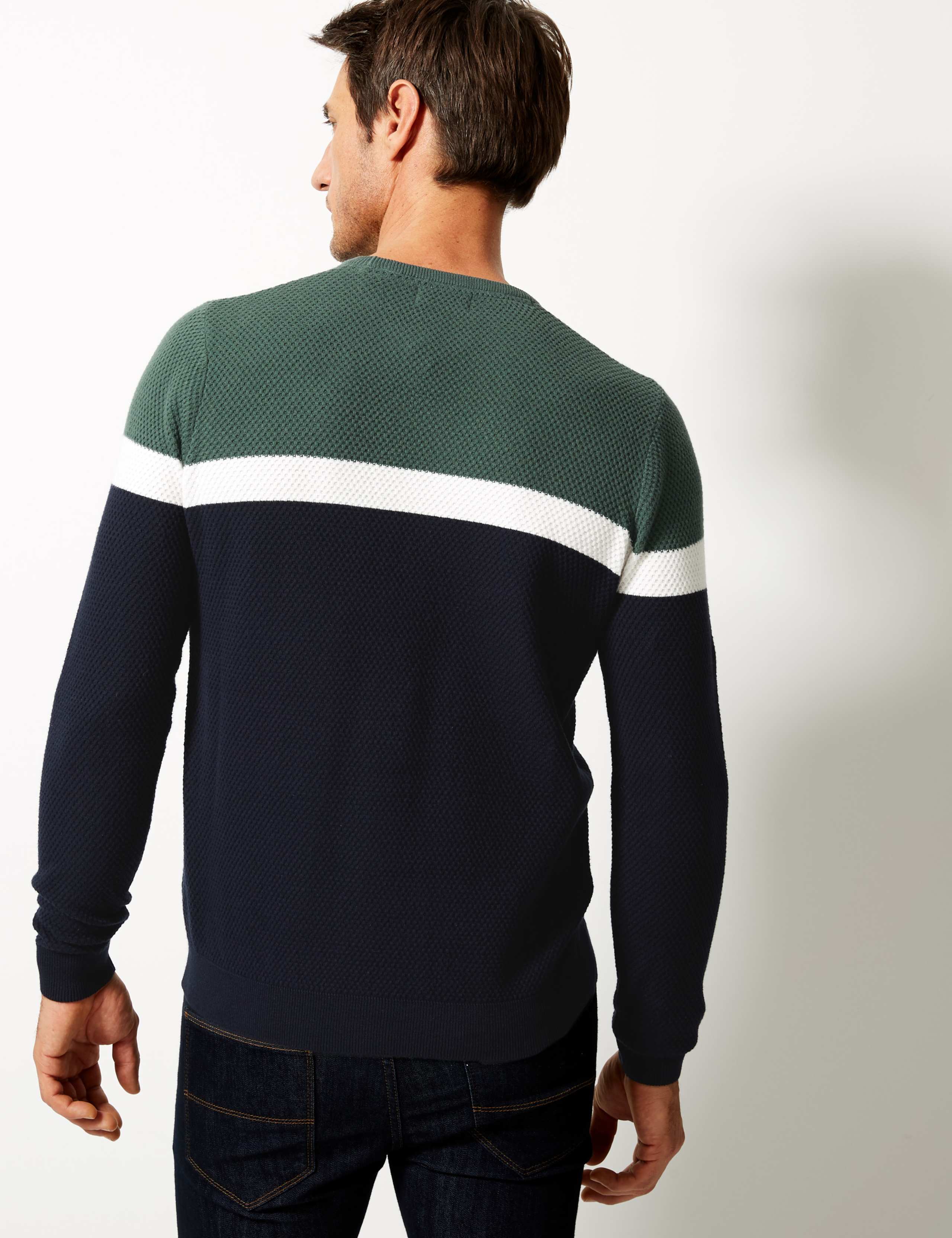 Pure Cotton Textured Jumper 4 of 4