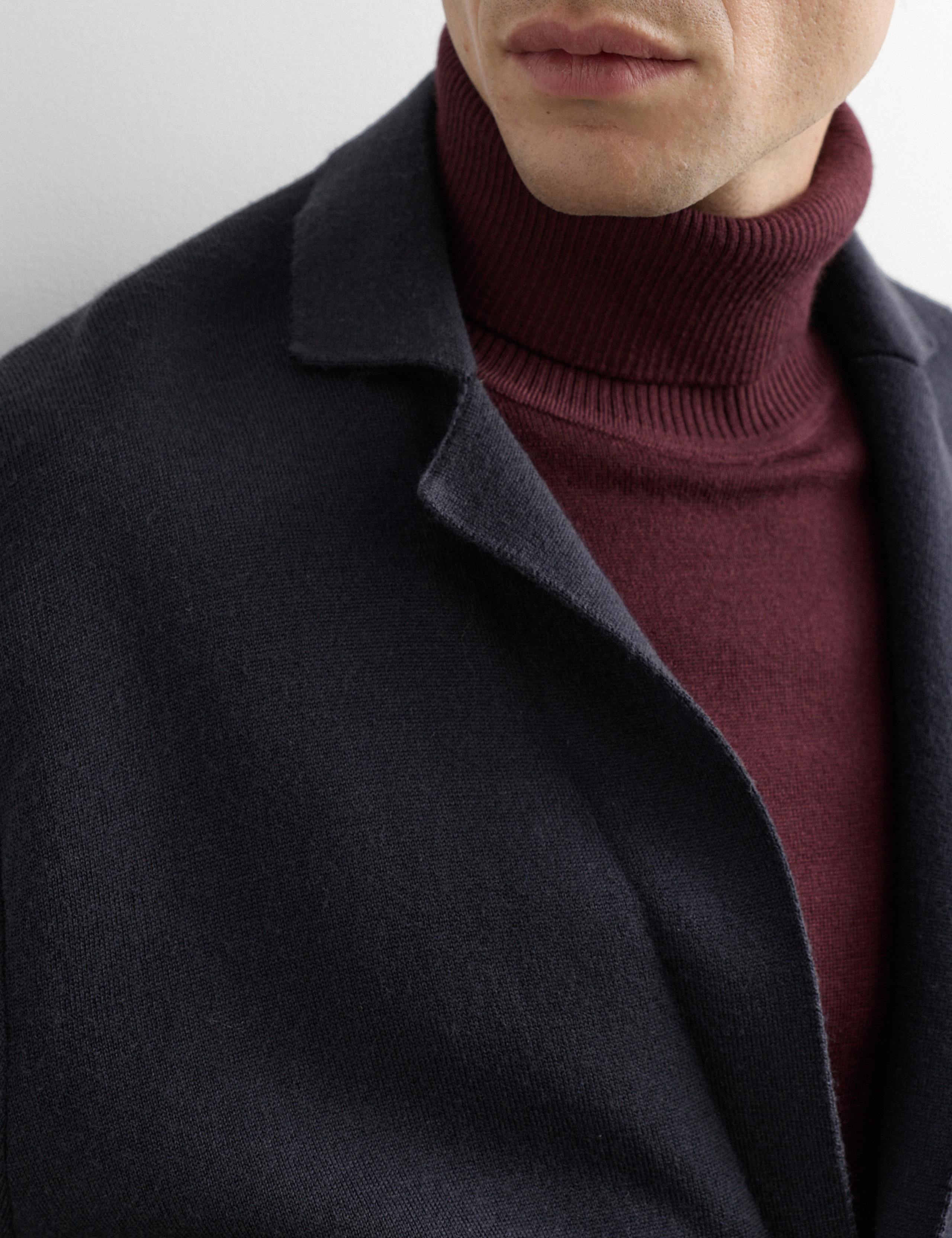 Pure Merino Wool Knitted Blazer 3 of 7