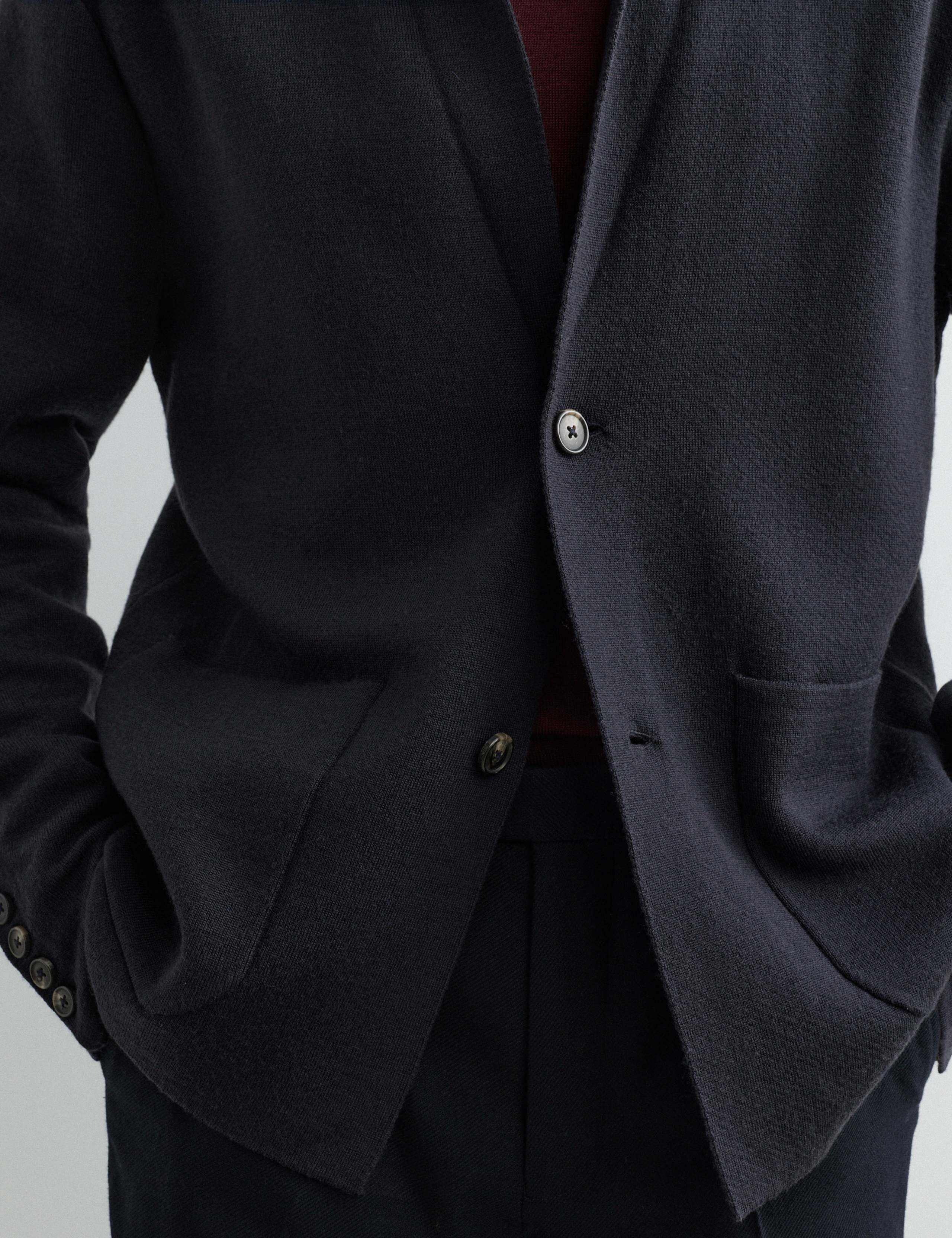 Pure Merino Wool Knitted Blazer 4 of 7