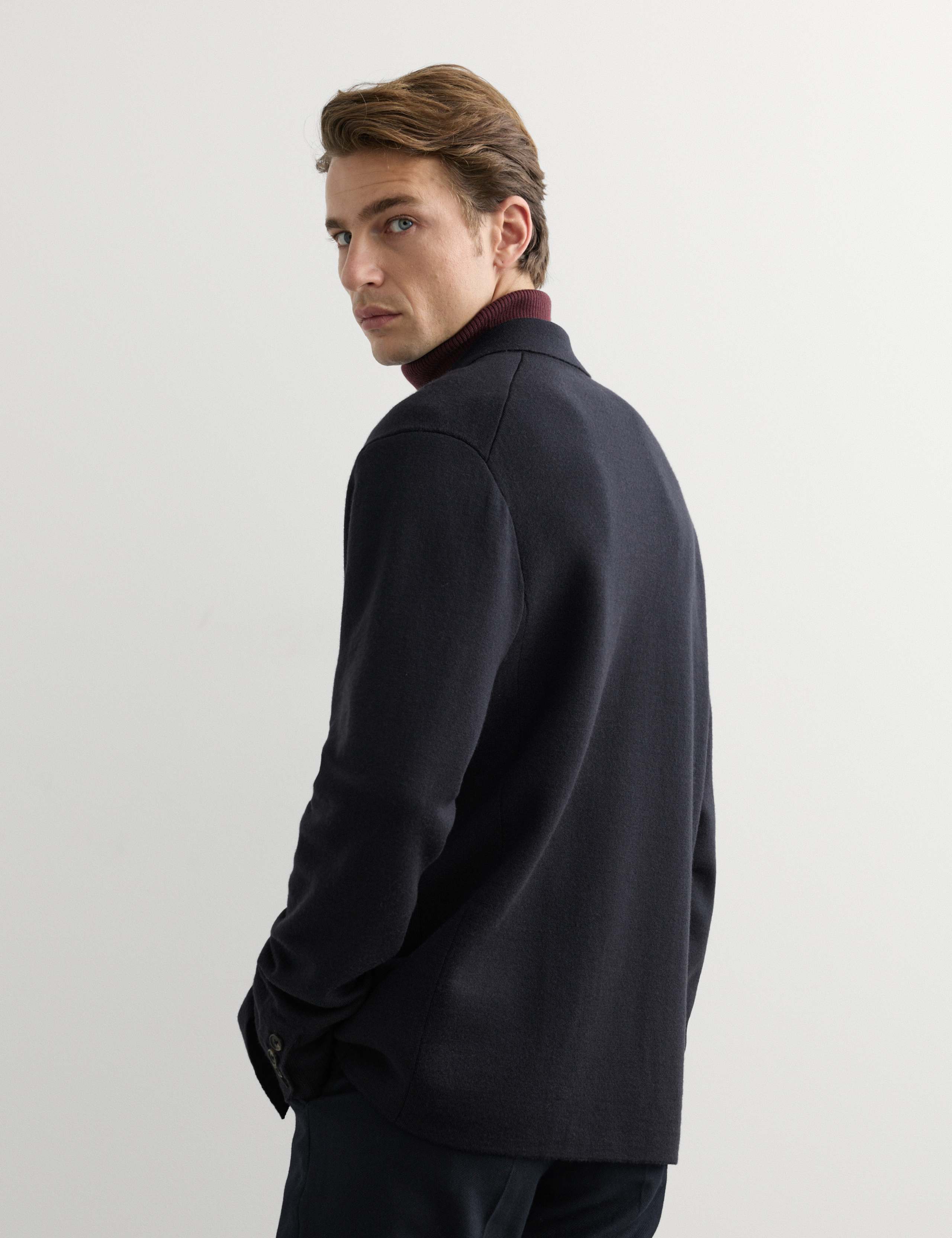 Pure Merino Wool Knitted Blazer 5 of 7