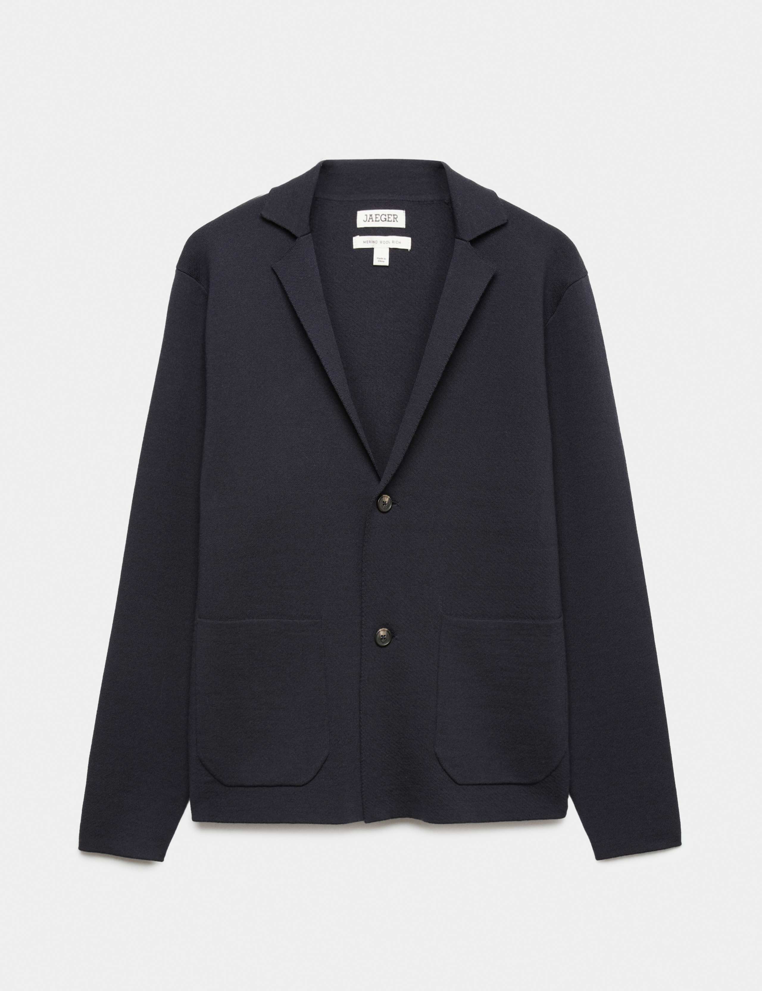 Pure Merino Wool Knitted Blazer 2 of 7