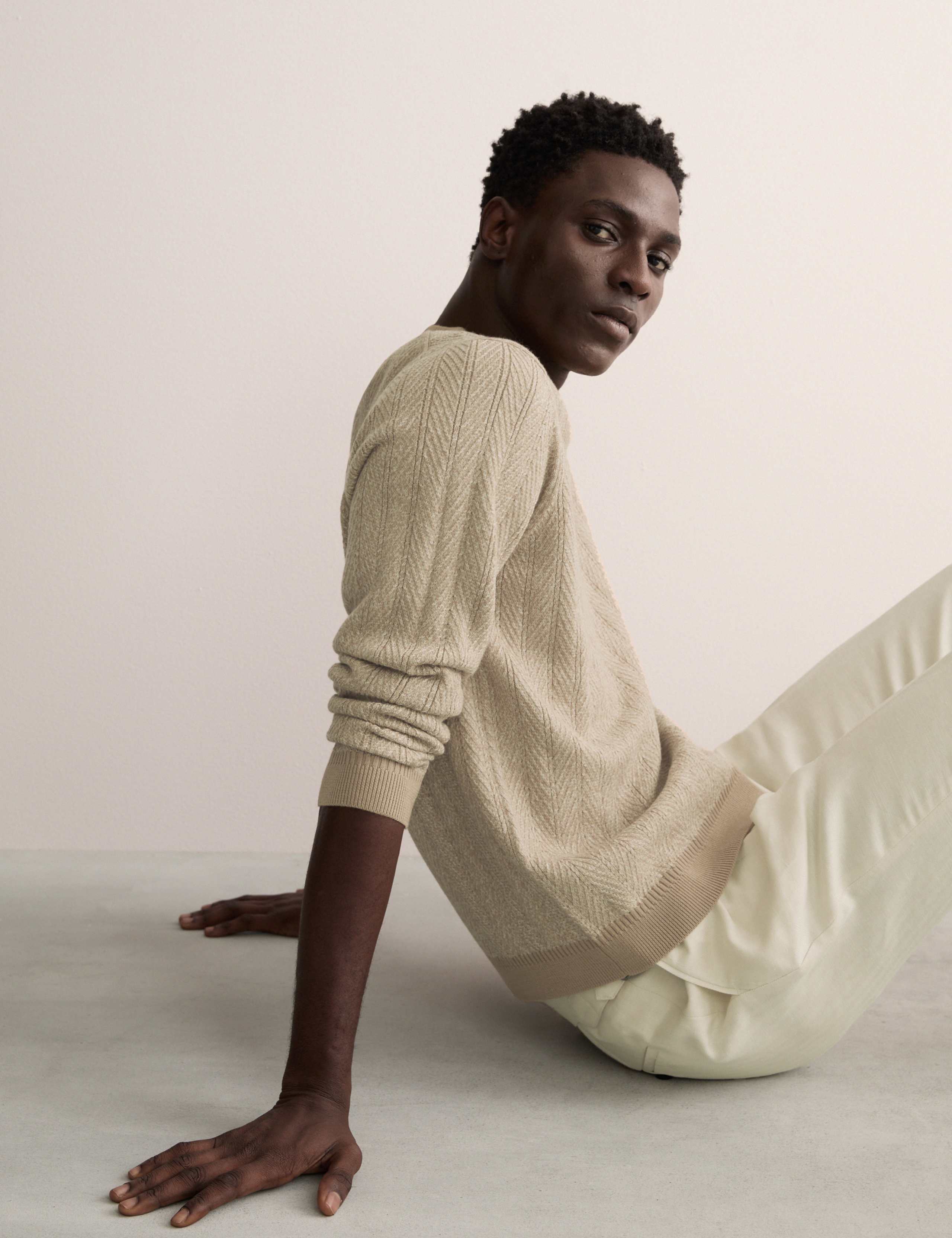 Pure Extra Fine Merino Wool Jumper 1 of 8