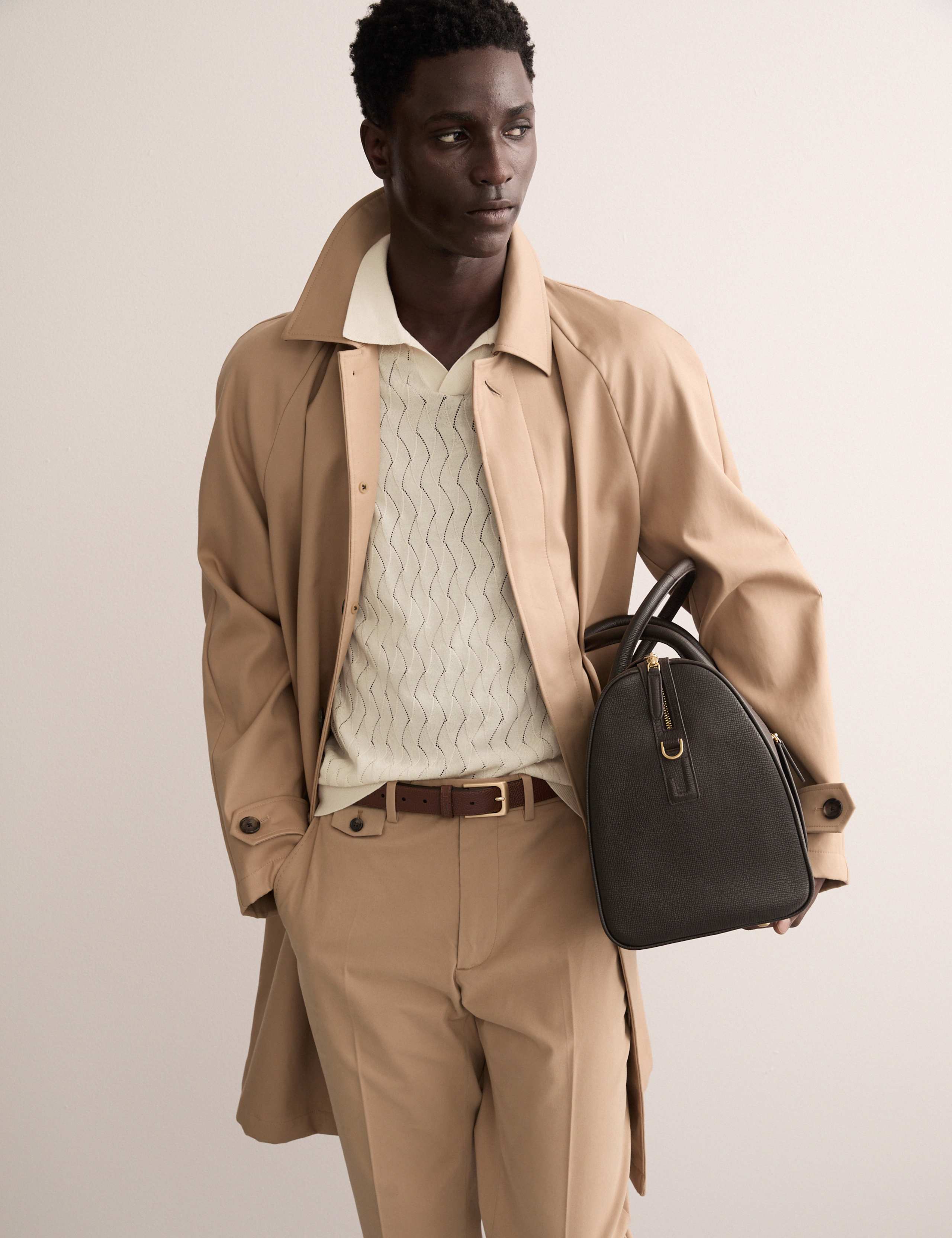 Merino Wool Rich Knitted Polo Shirt with Silk 4 of 8