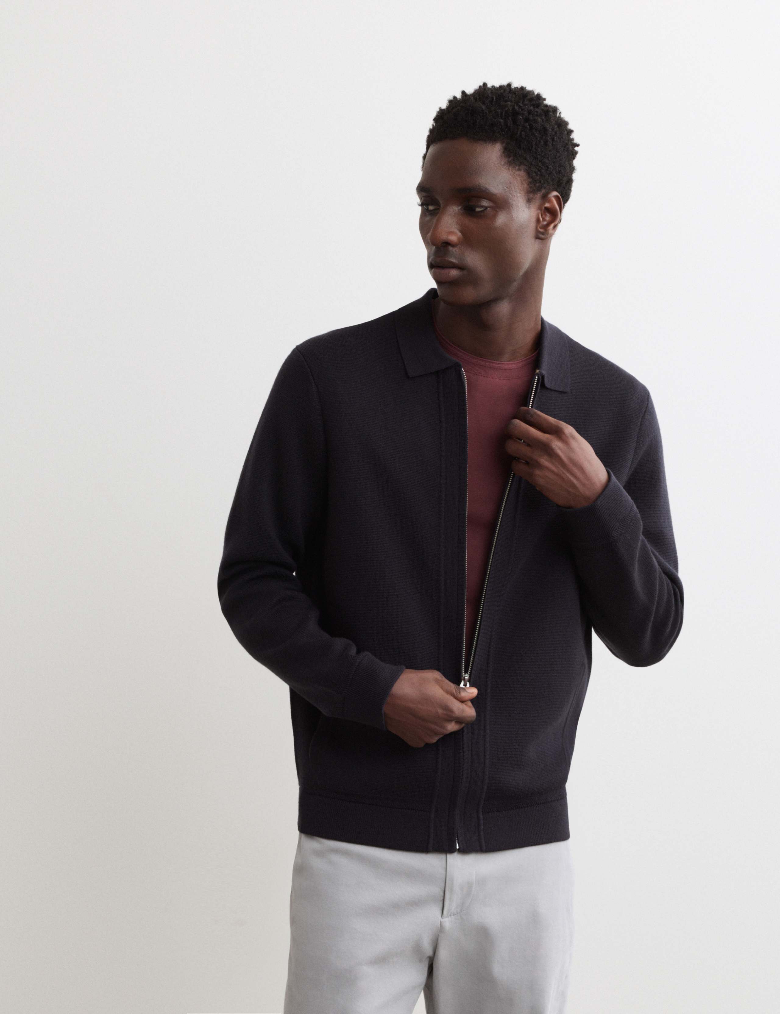 Pure Merino Wool Milano Knitted Jacket 1 of 7