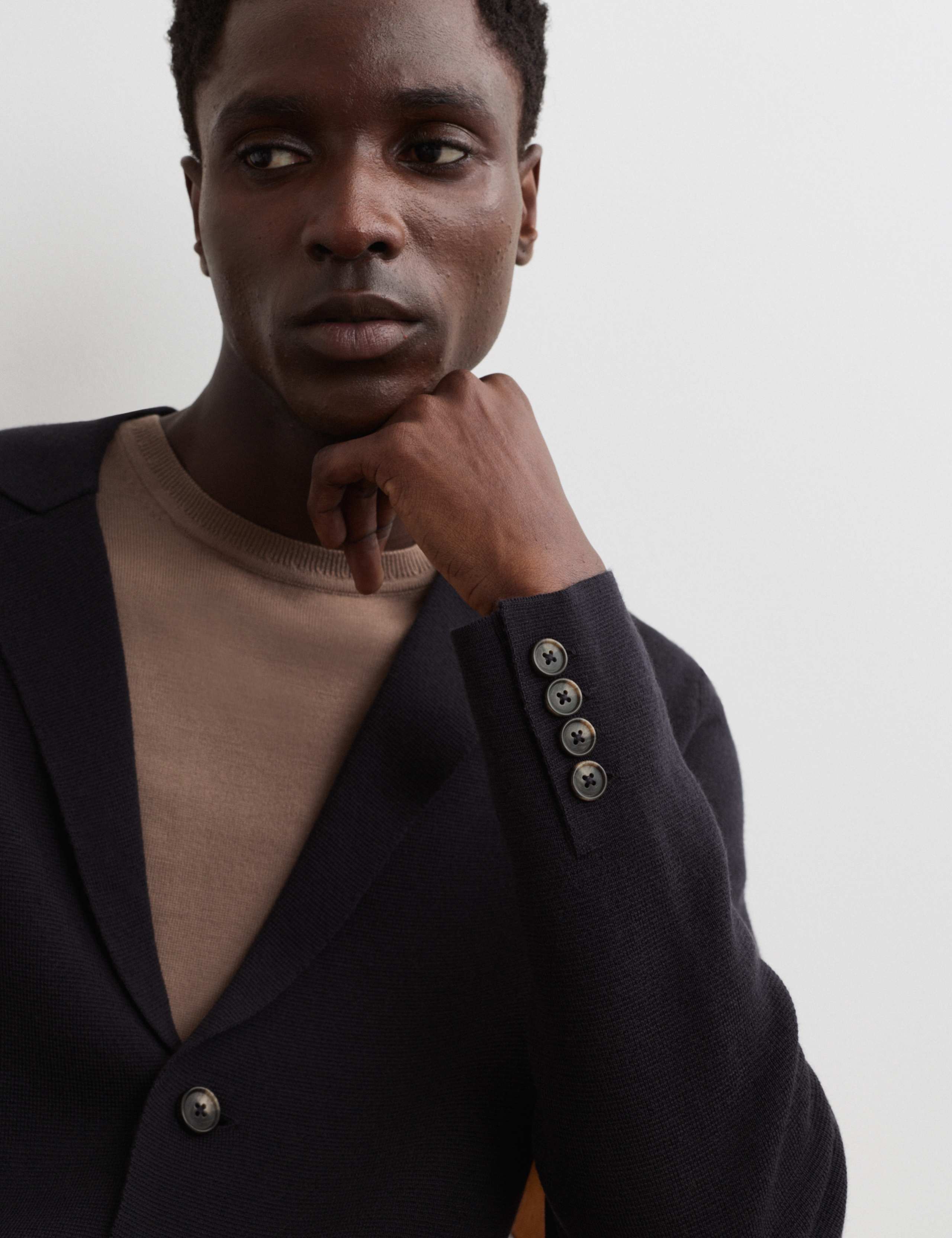 Pure Merino Wool Knitted Blazer 3 of 7