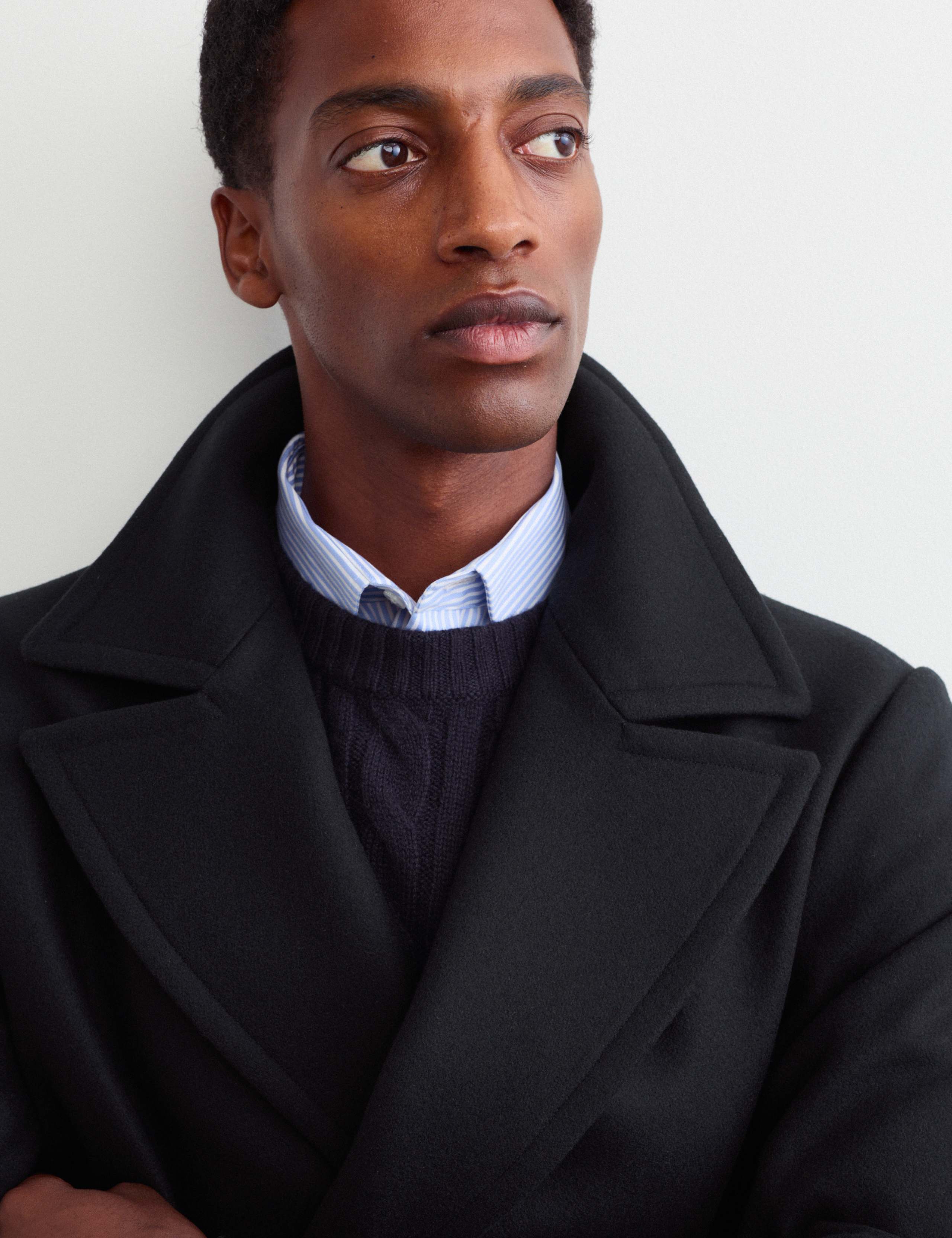 Pure Wool Collared Peacoat 4 of 7