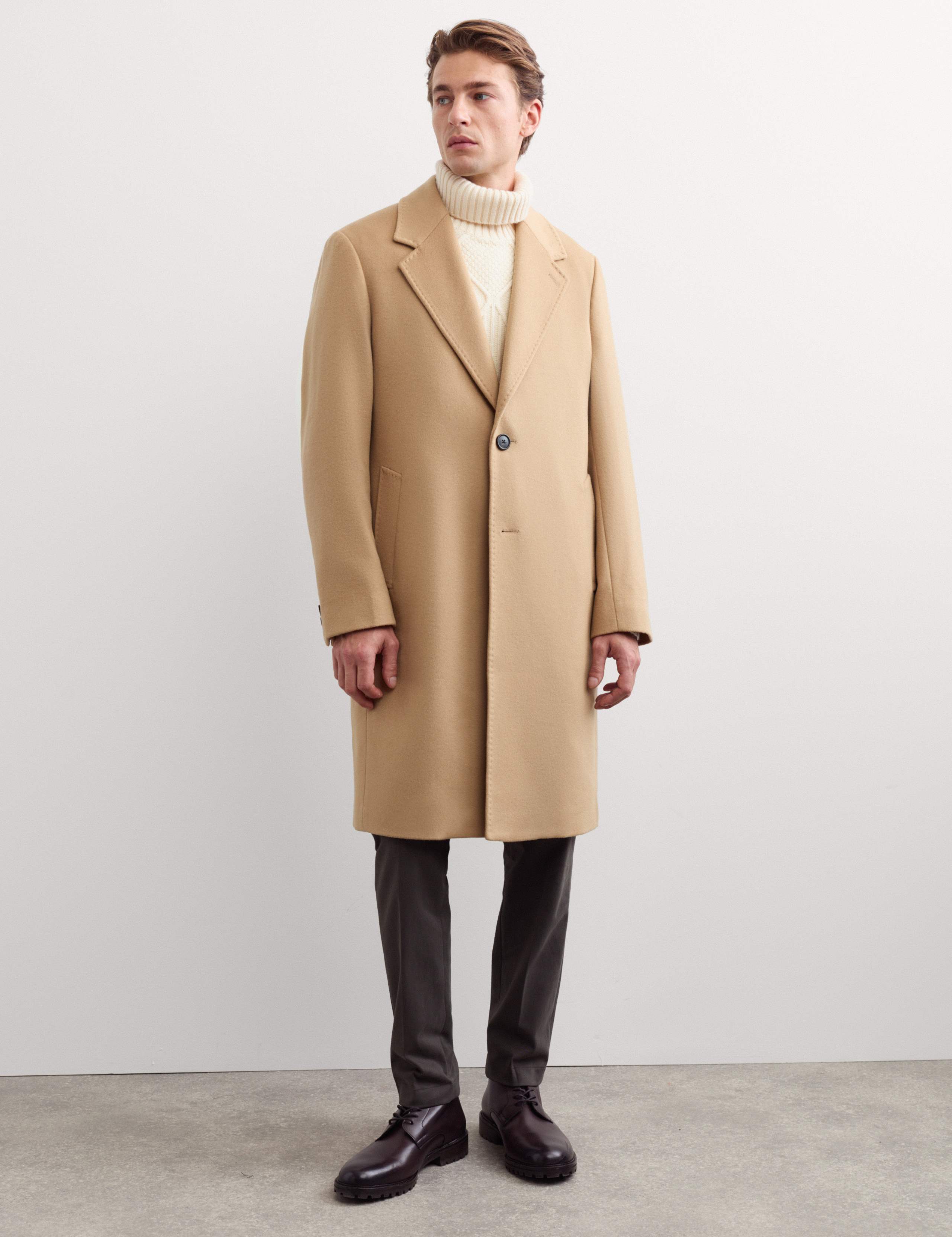 Wool Rich with Cashmere Revere Overcoat 6 of 9