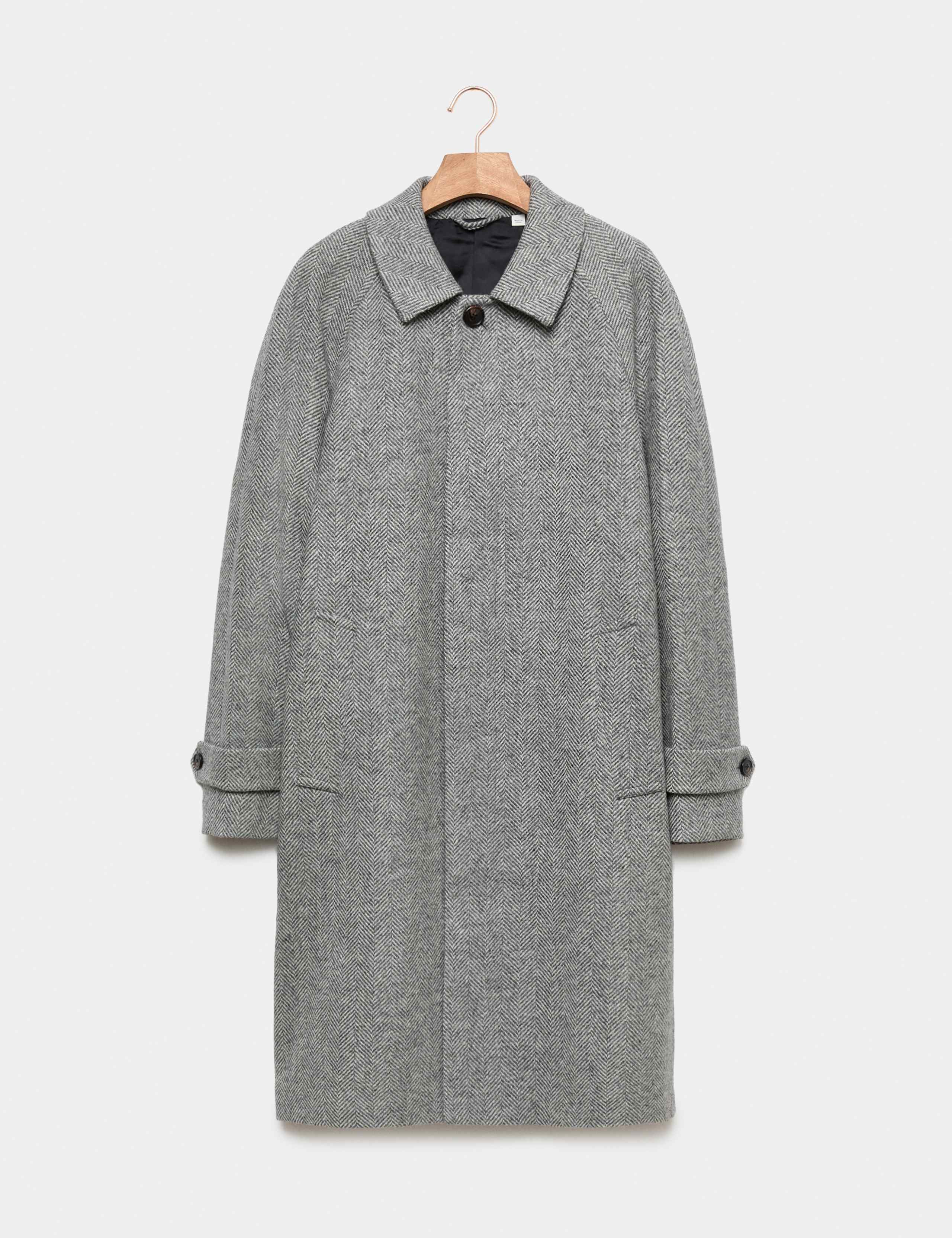 Pure Wool Herringbone Overcoat 2 of 7