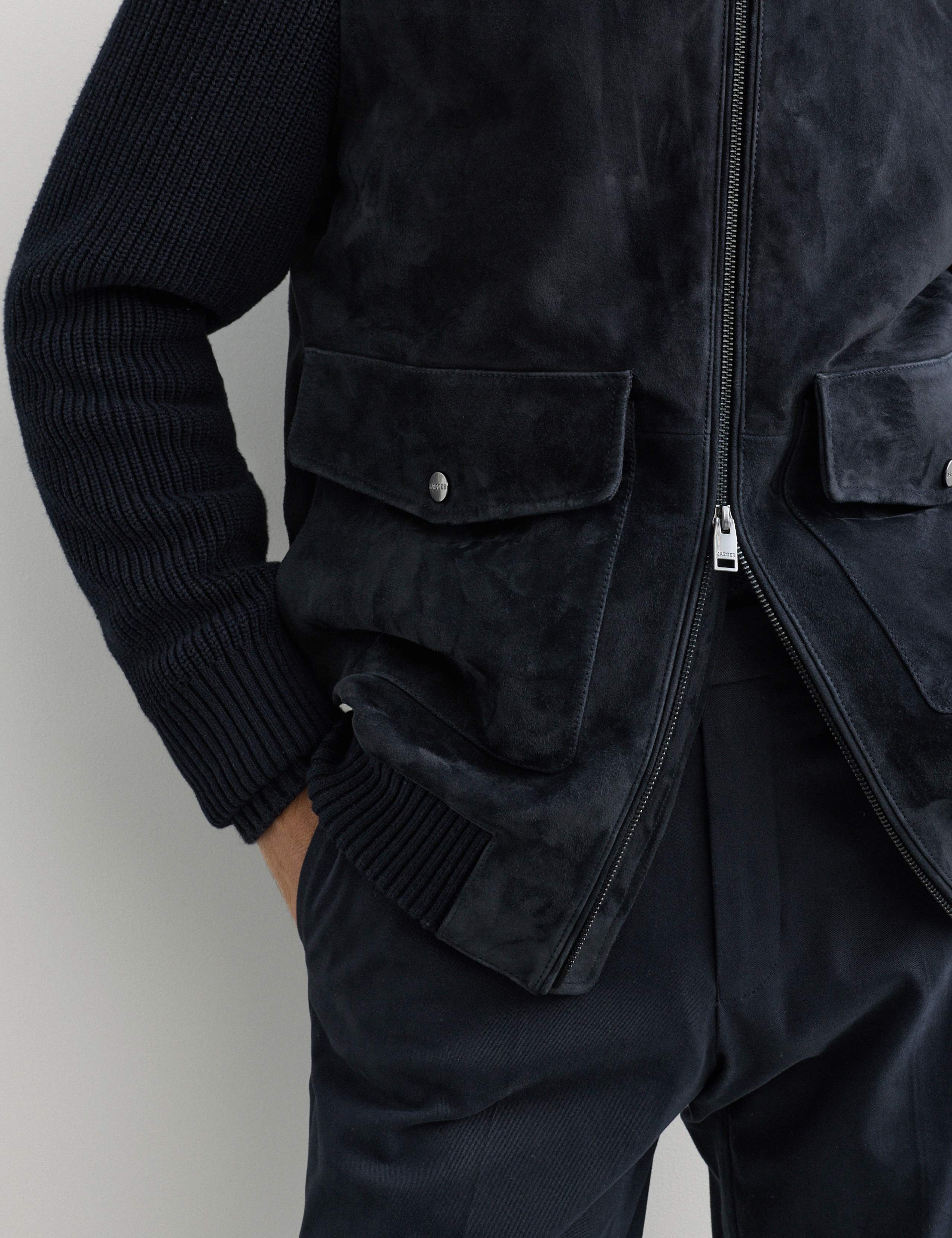 Suede Hybrid Funnel Neck Jacket 4 of 8
