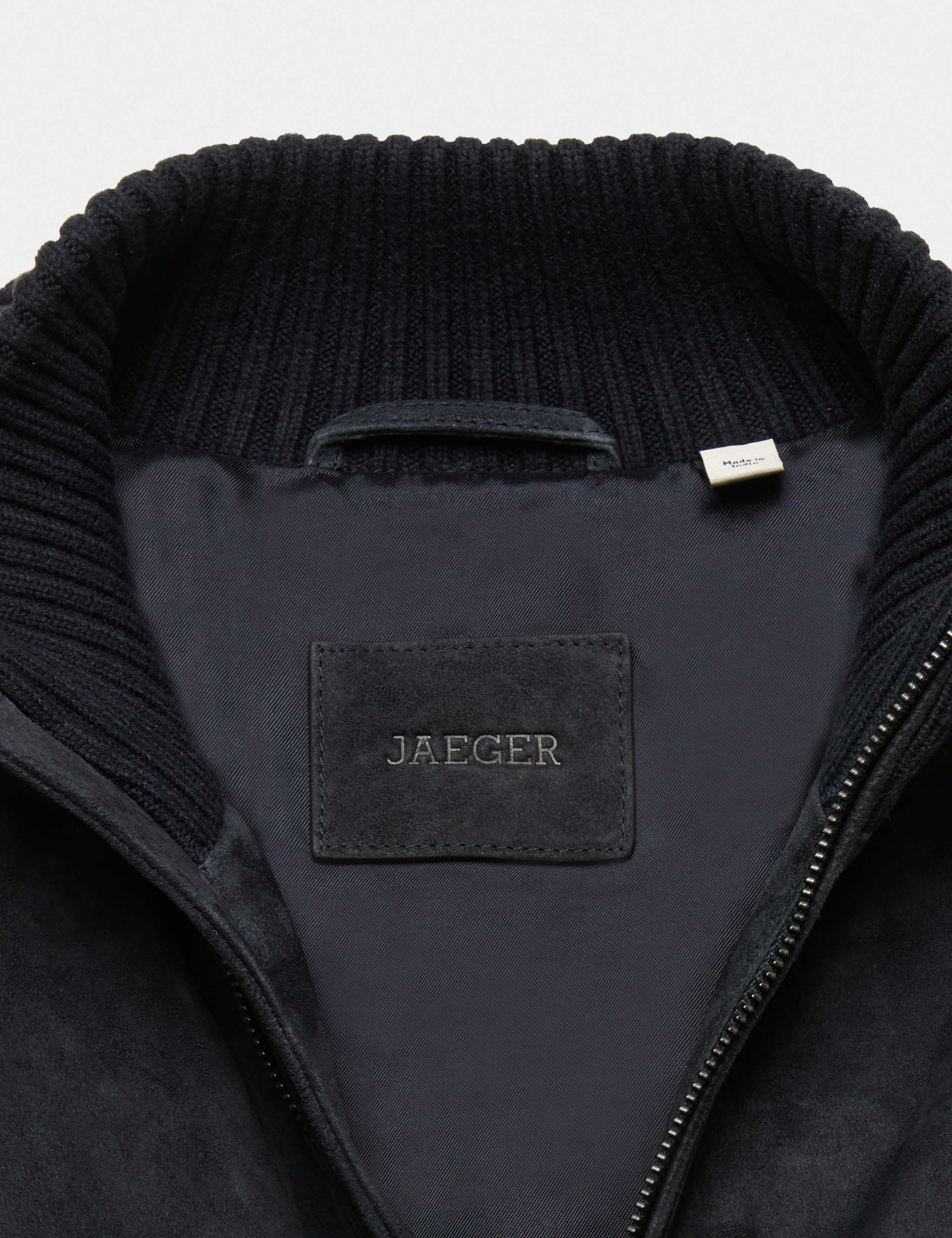 Suede Hybrid Funnel Neck Jacket 8 of 8