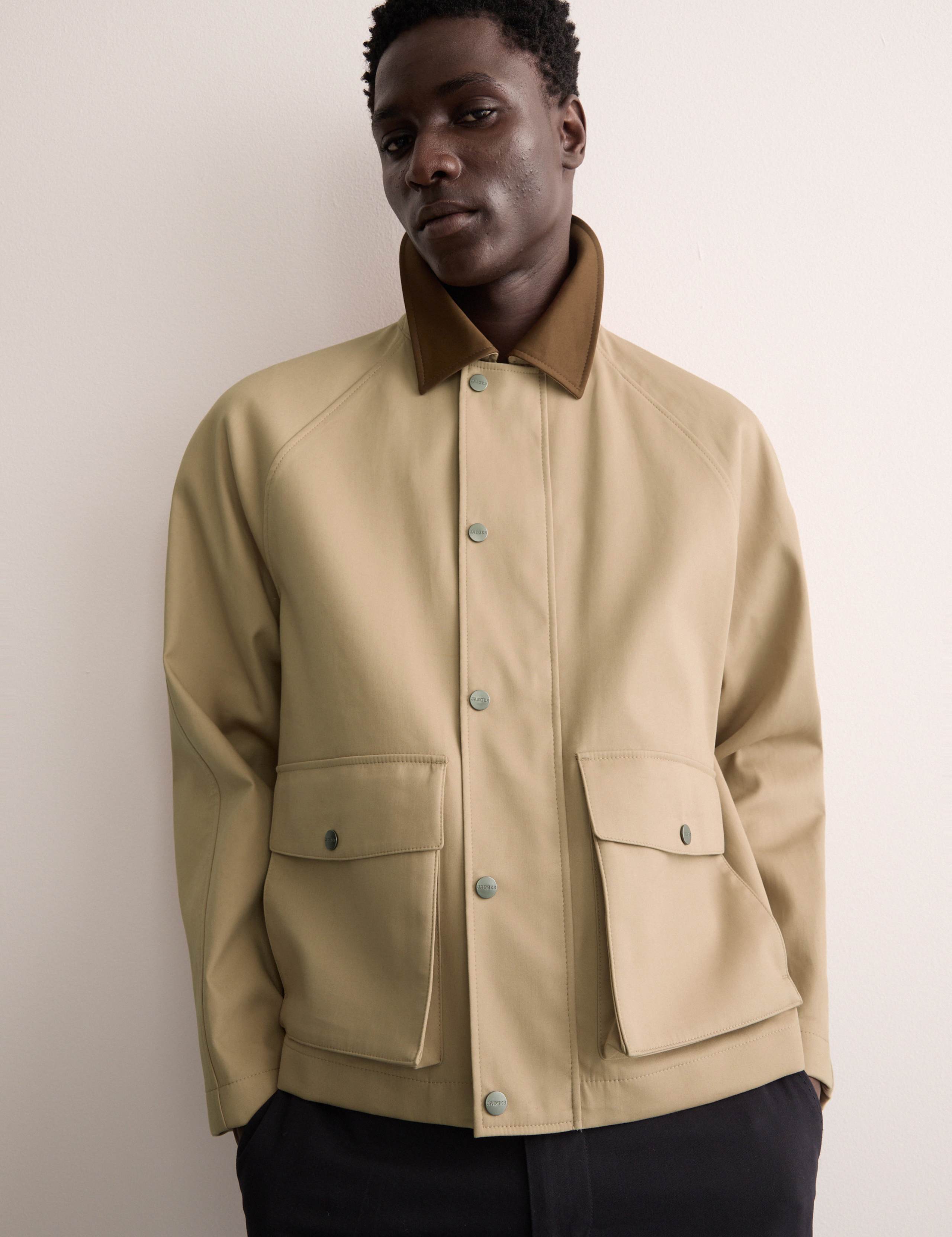 Pure Cotton Short Trench Coat 1 of 7